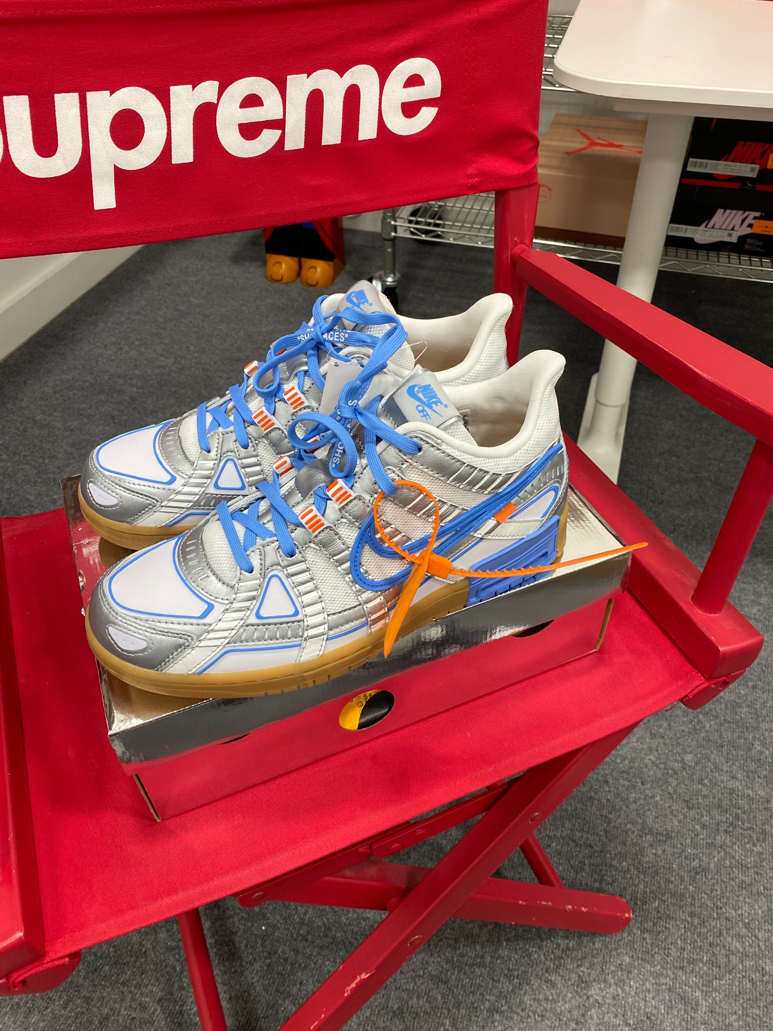Nike Air Rubber Dunk Off-White UNC Sz 11
