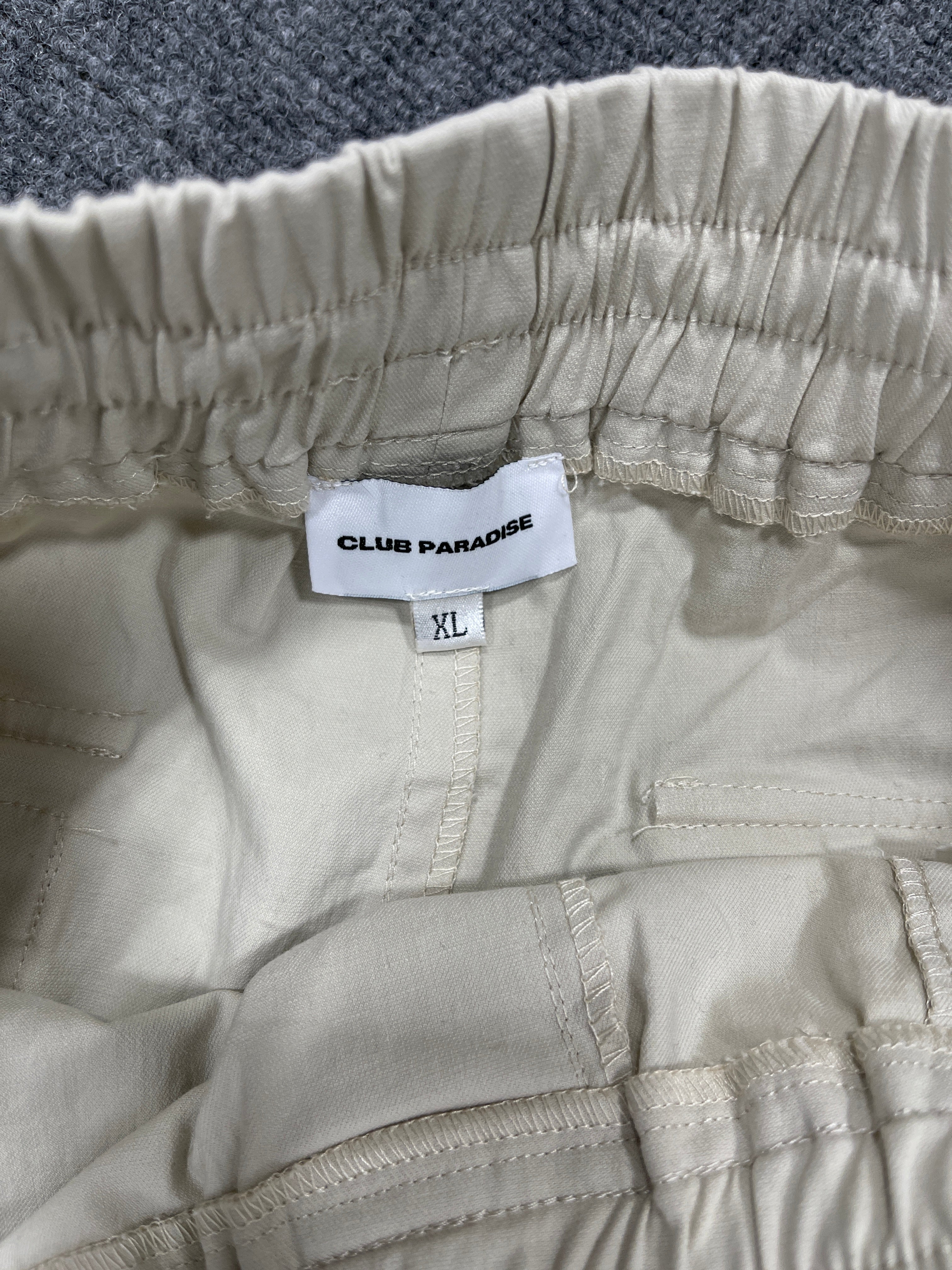 Club Paradise Pants Sz XL - Cream