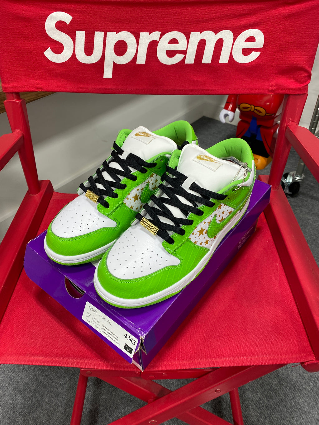 Nike SB Dunk Low Supreme Green (2021) Sz 10.5