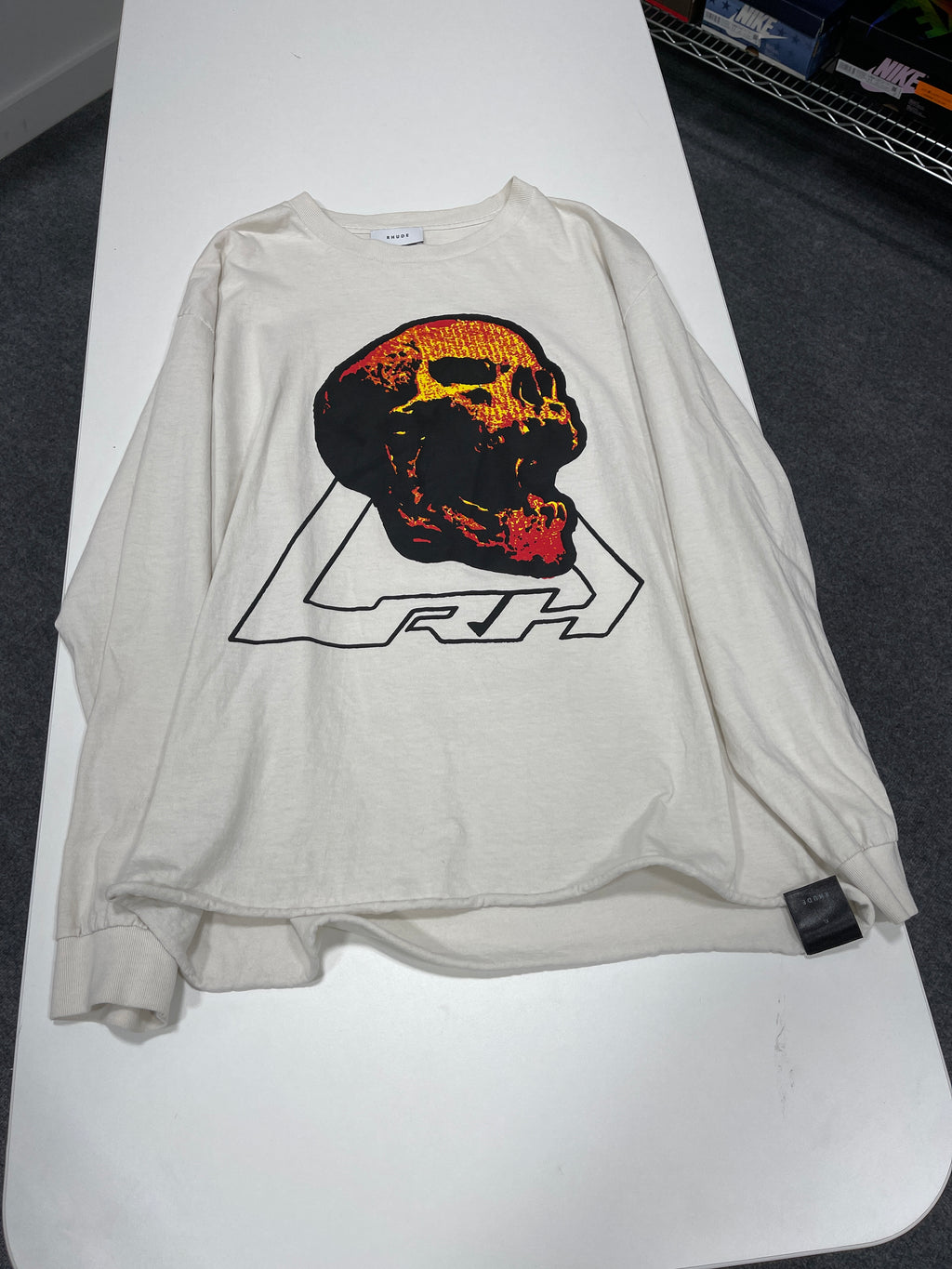 Rhude Long Sleeve T Shirt Sz XL