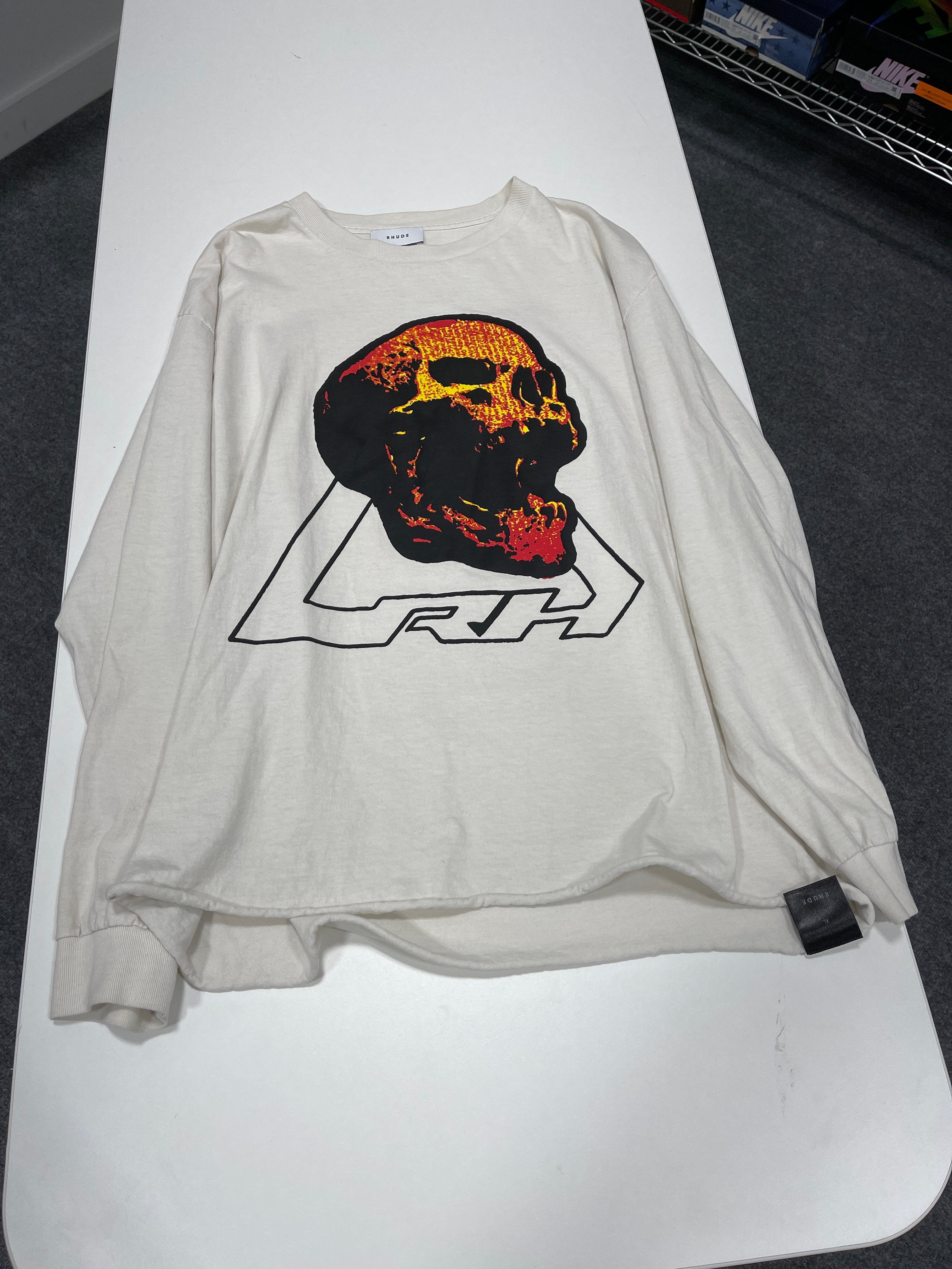 Rhude Long Sleeve T Shirt Sz XL
