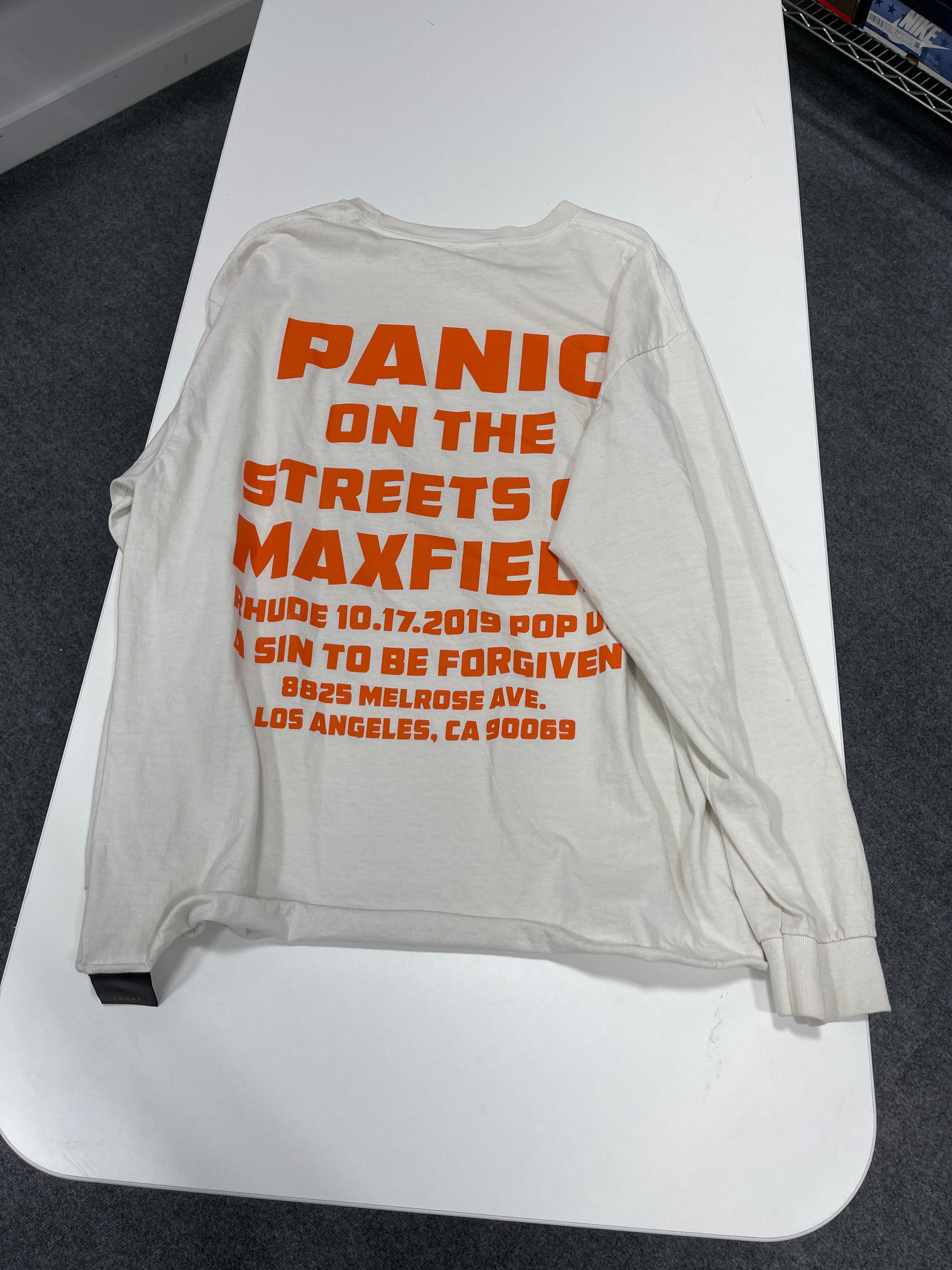 Rhude Long Sleeve T Shirt Sz XL