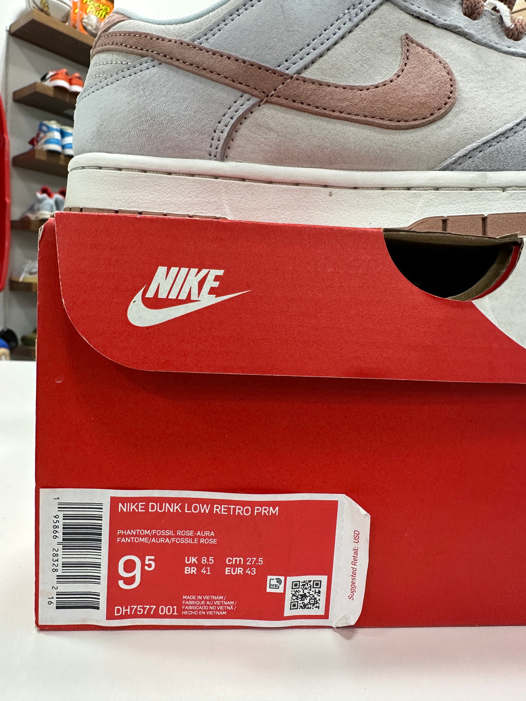 Nike Dunk Low Phantom Fossil Rose Sz 9.5
