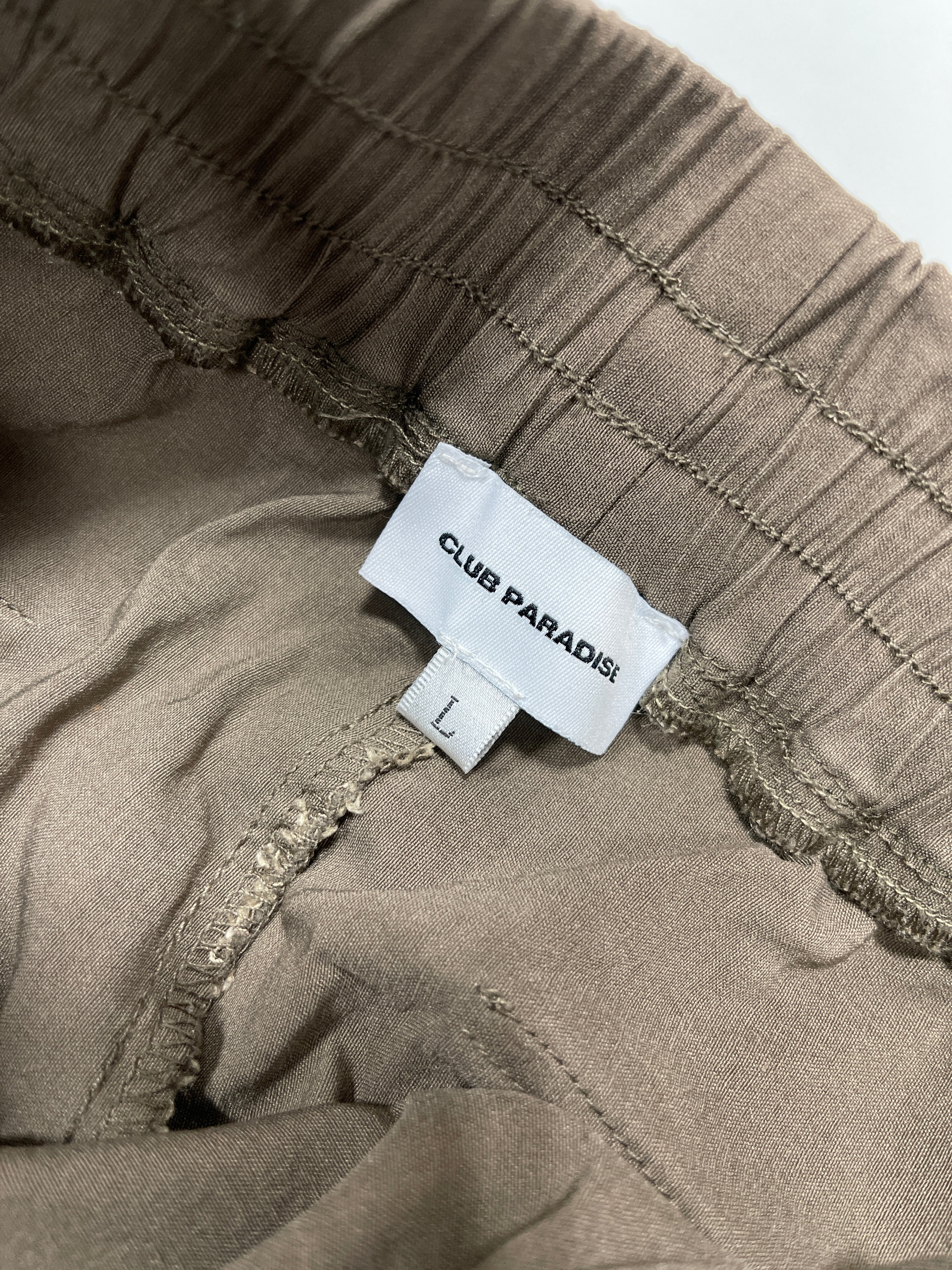 Club Paradise Pants Sz L - Brown
