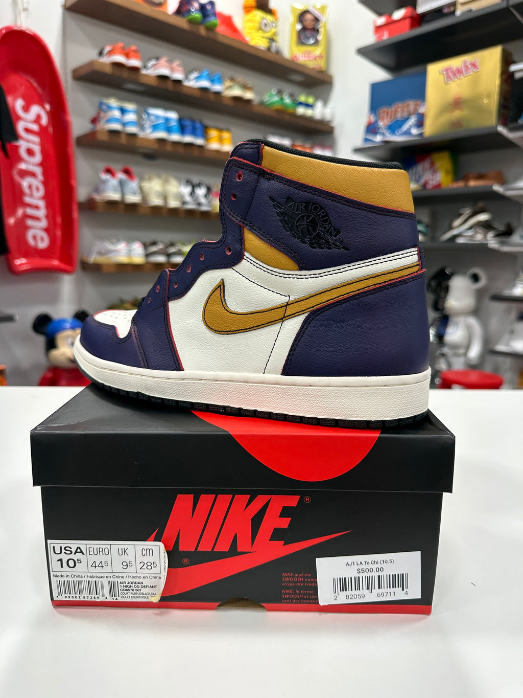 Air Jordan 1 High SB LA To CHI Sz 10.5
