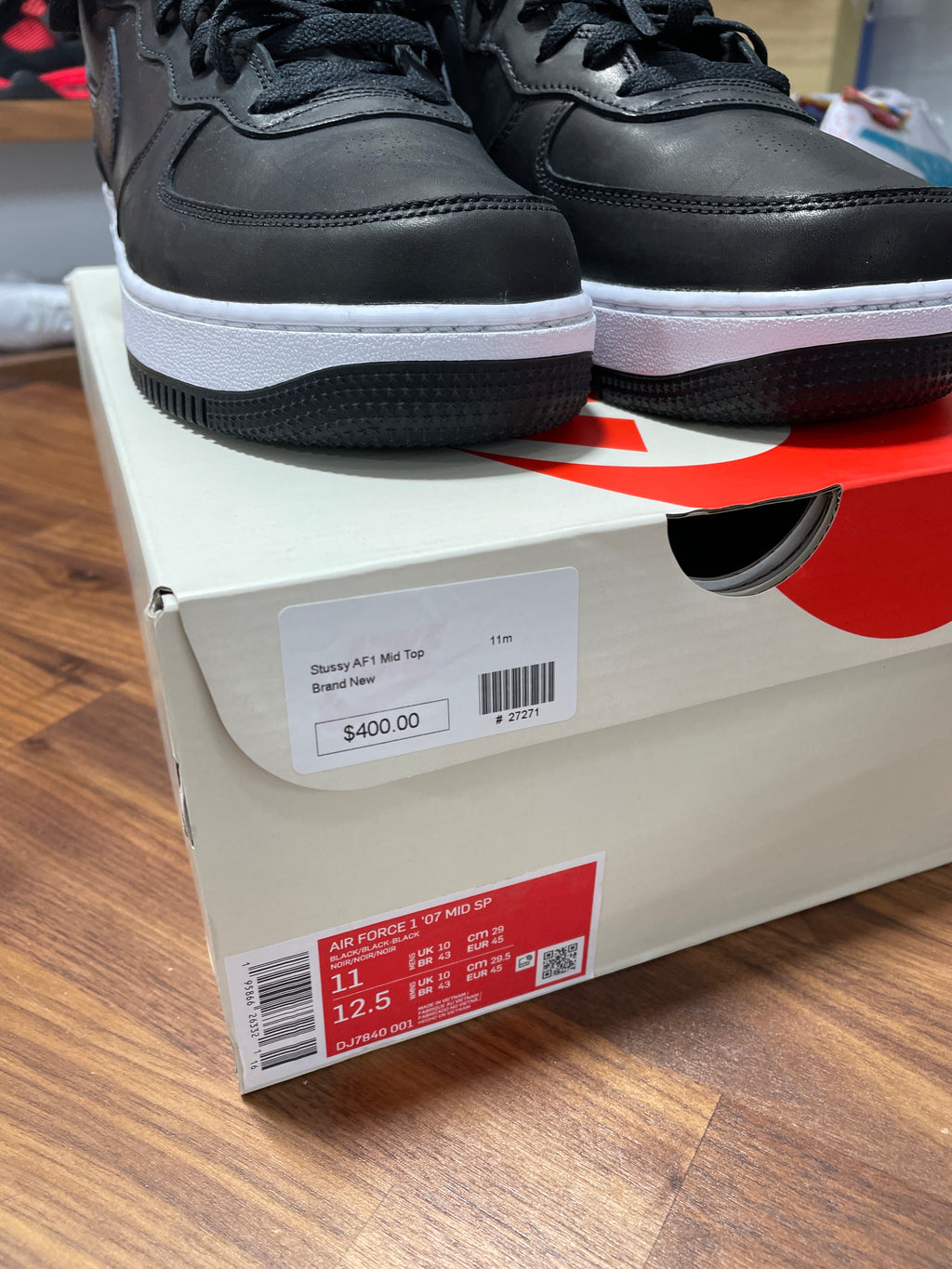 Nike Air Force 1 Mid Stussy Sz 11