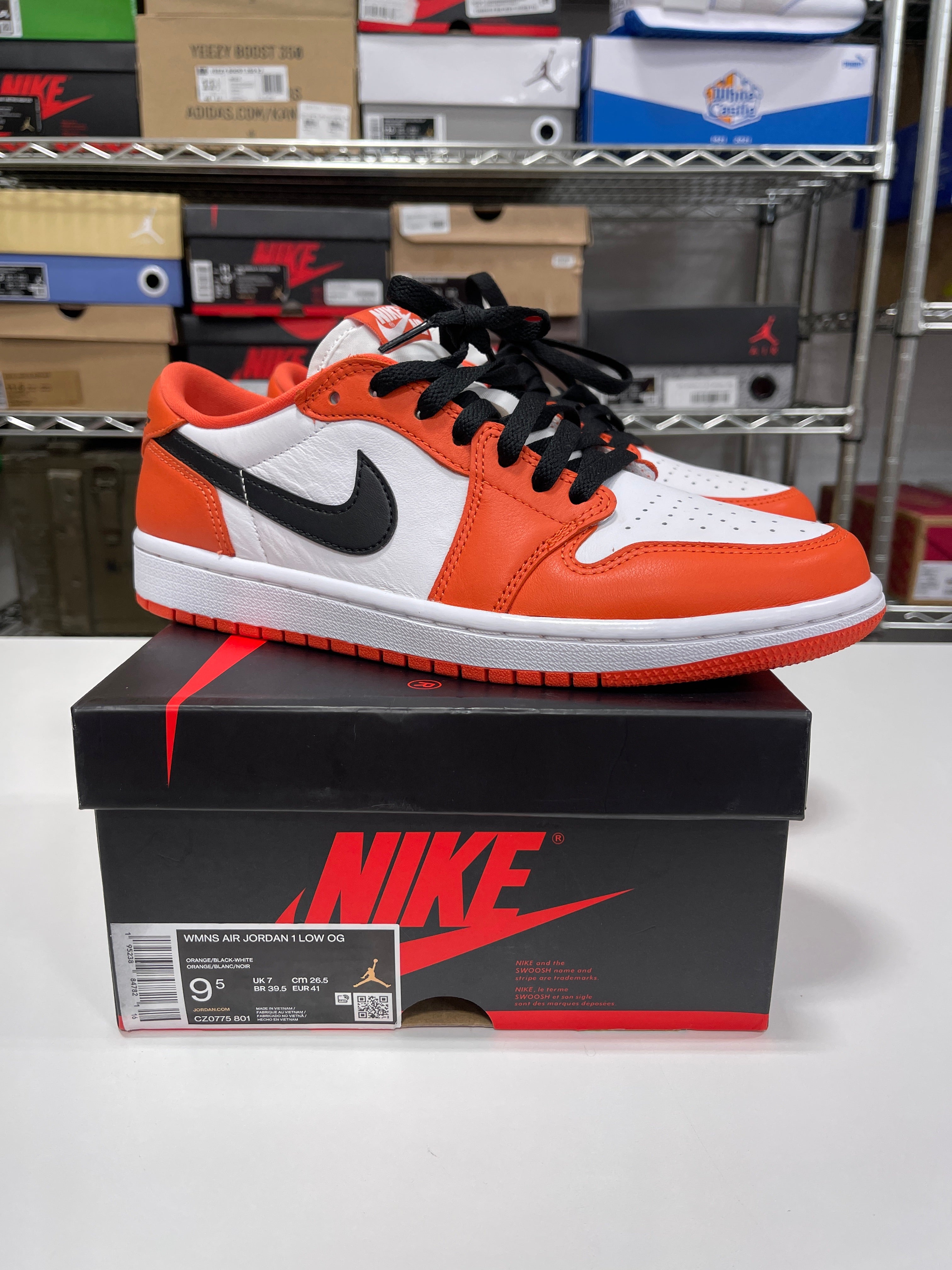 Nike WMNS Air Jordan 1 Low OG Shattered Backboard Sz 9.5