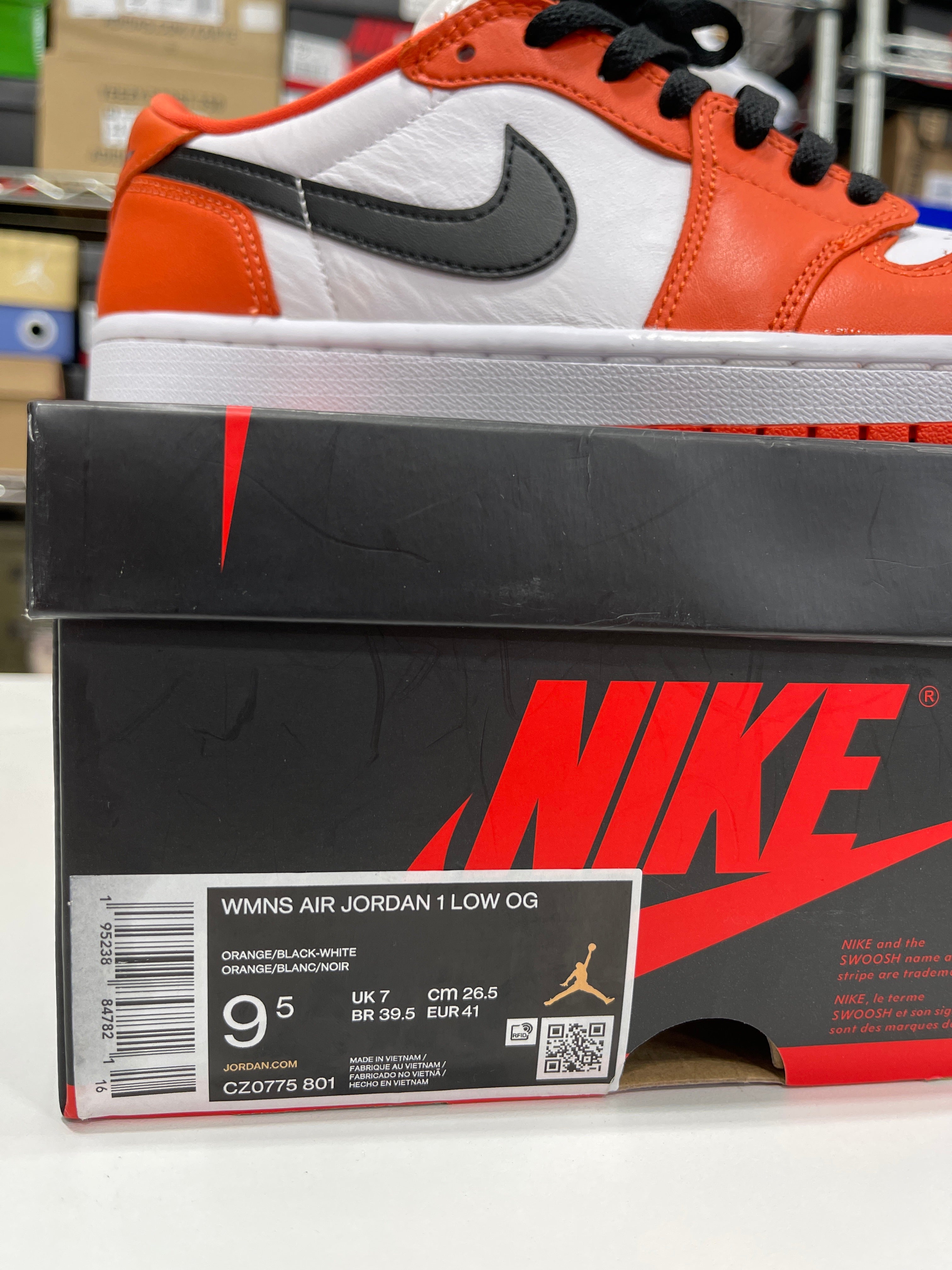 Nike WMNS Air Jordan 1 Low OG Shattered Backboard Sz 9.5