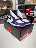 Jordan 1 Retro High Court Purple White Sz 13
