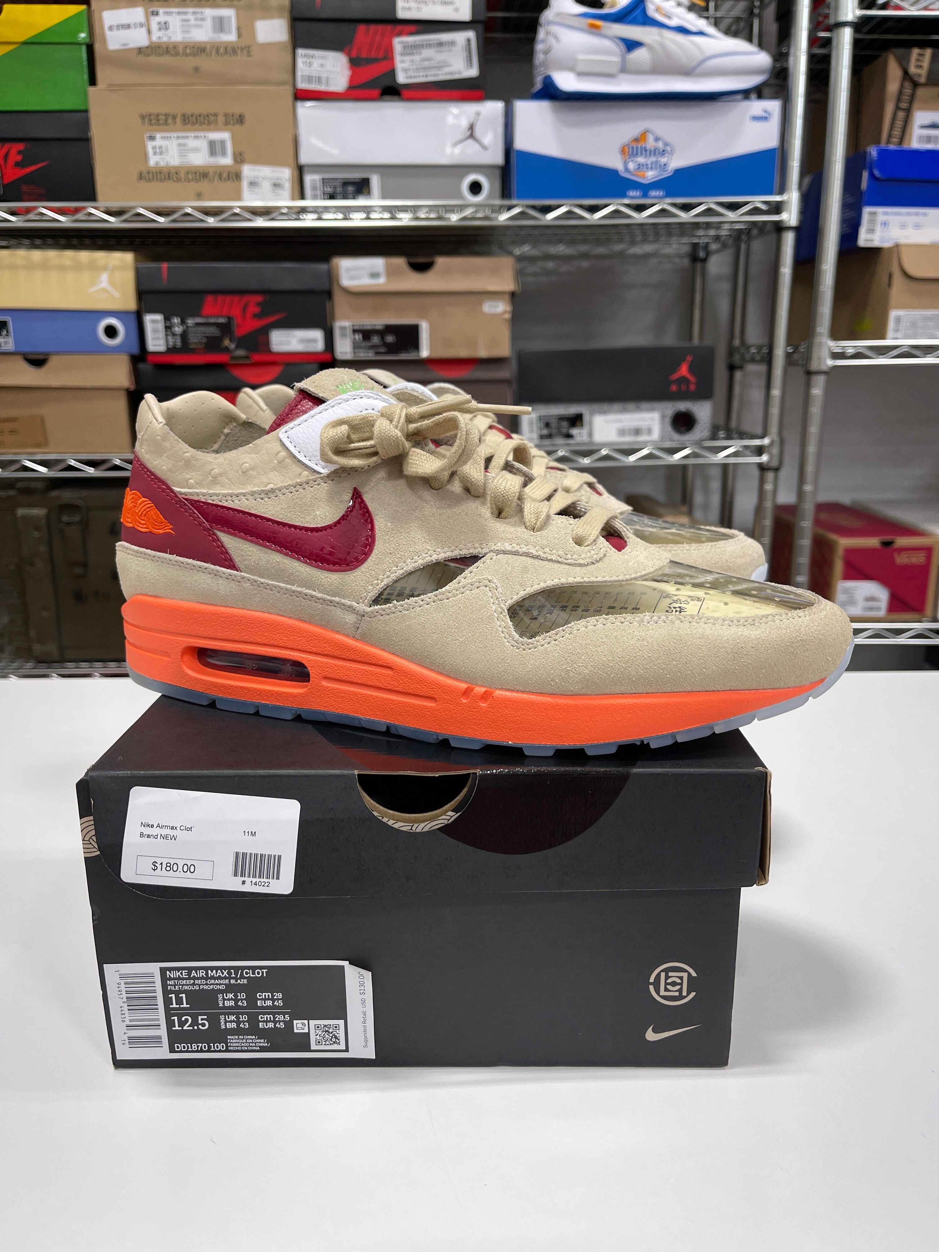 Nike x Clot Air Max 1 Sz 11