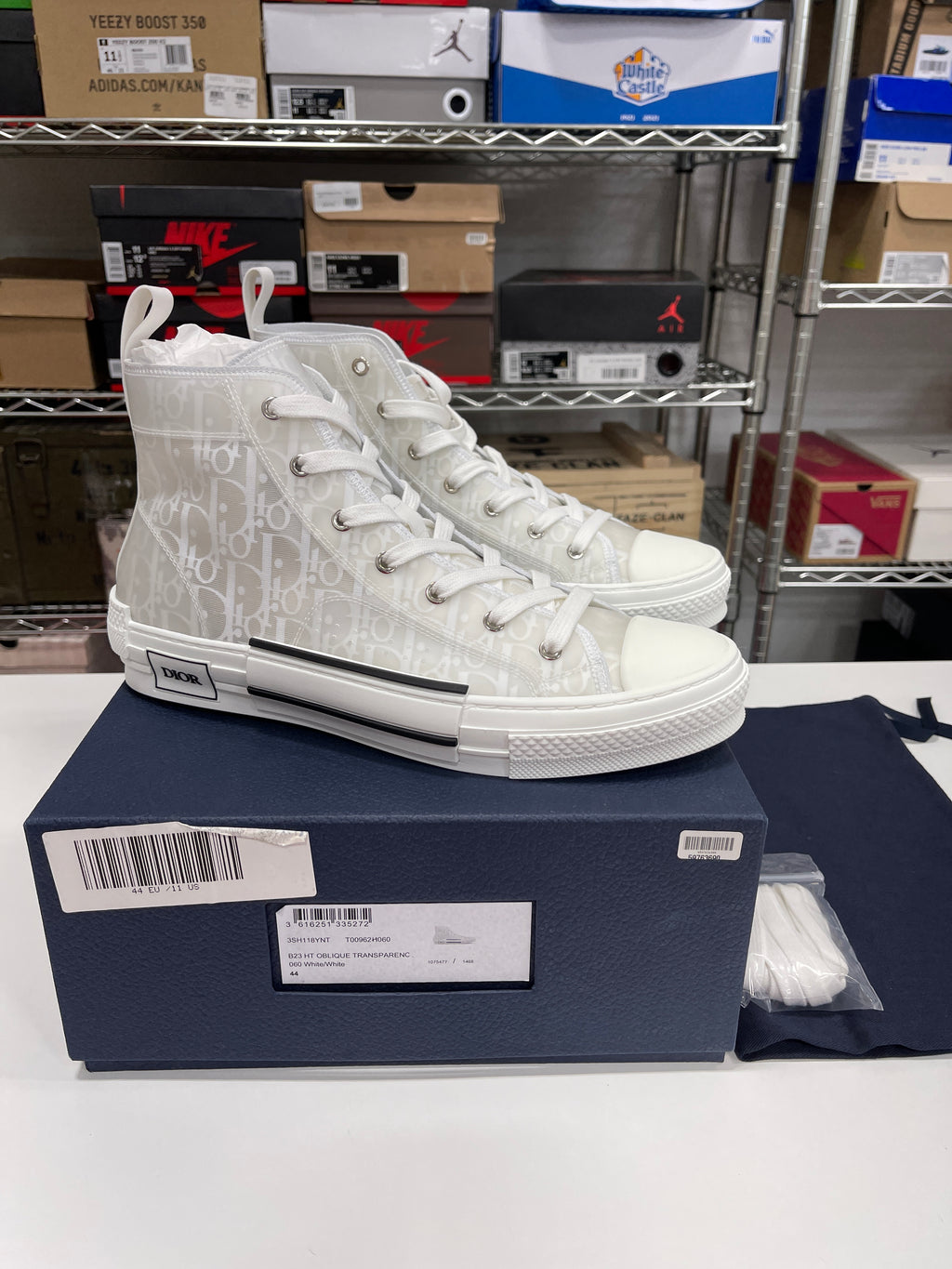 Dior High Top Oblique Transparenc Sz 44