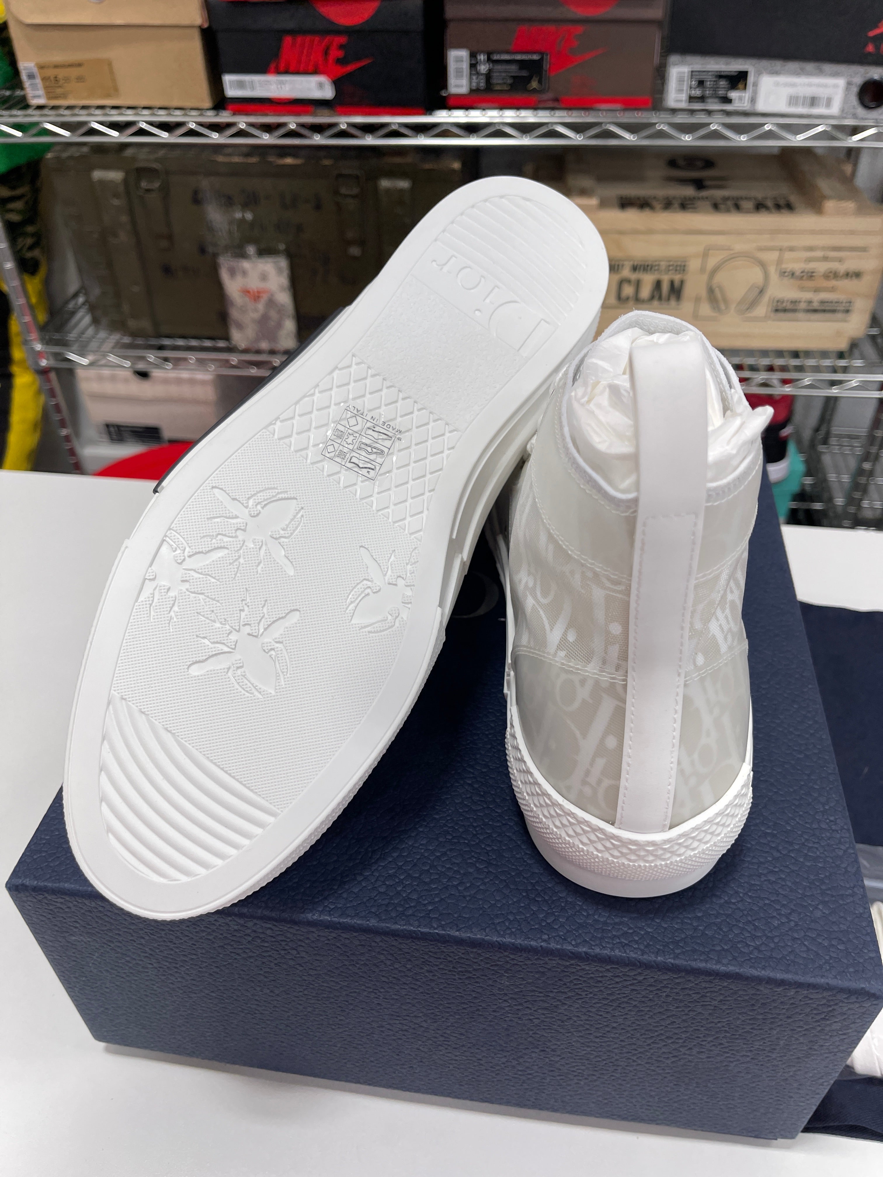 Dior High Top Oblique Transparenc Sz 44