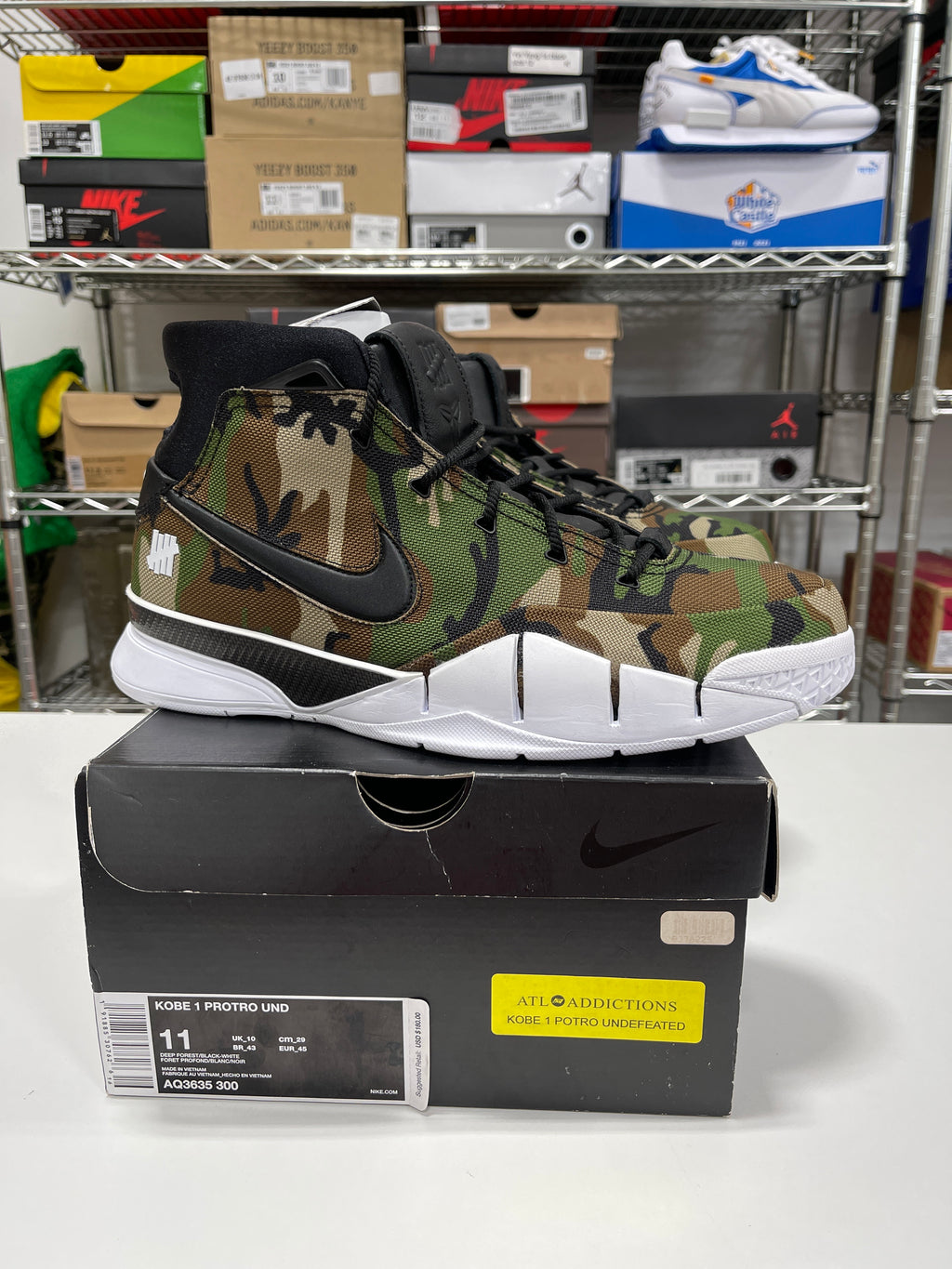 Nike Kobe 1 Protro Undefeated Camo Sz 11