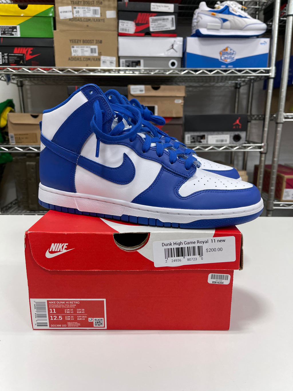 Nike Dunk High Game Royal Sz 11