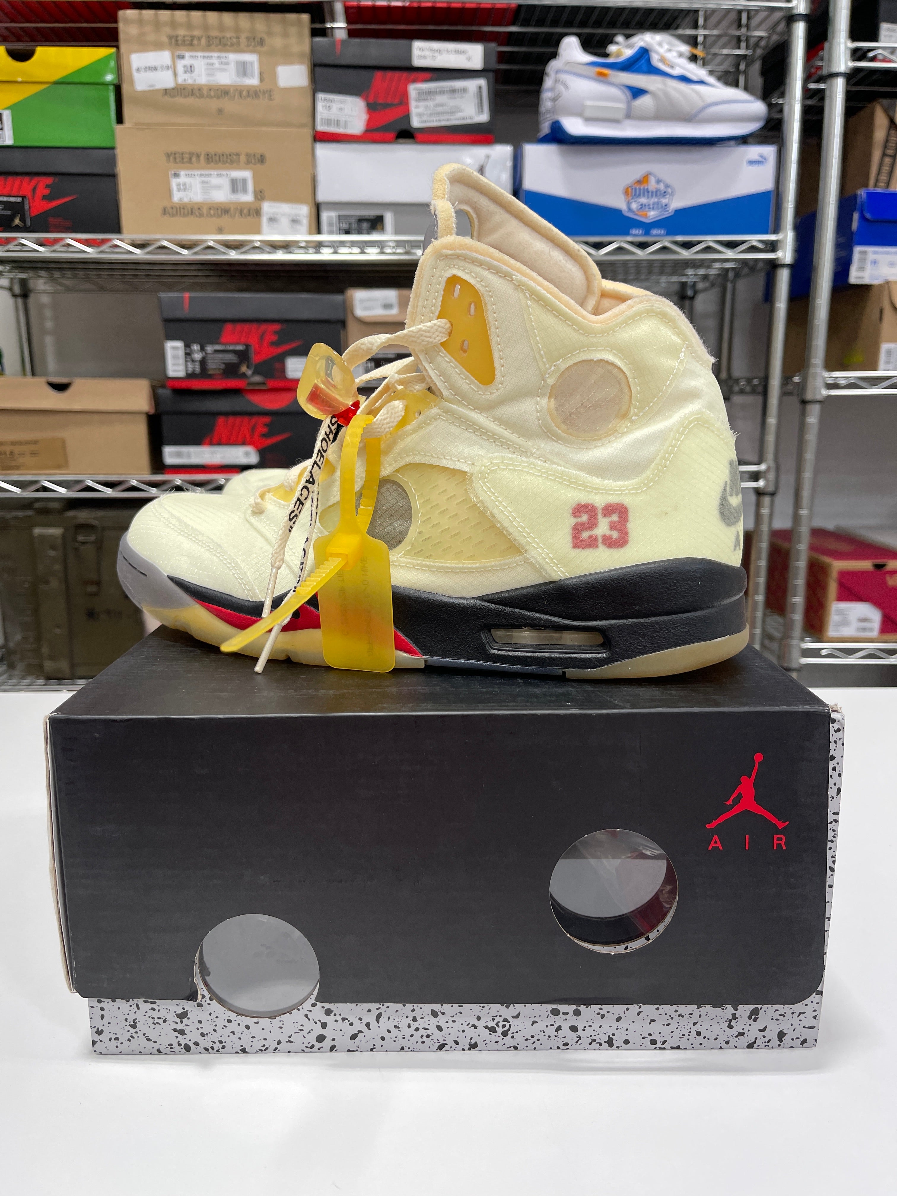 Nike x Off White Jordan 5 Sail Sz 10.5