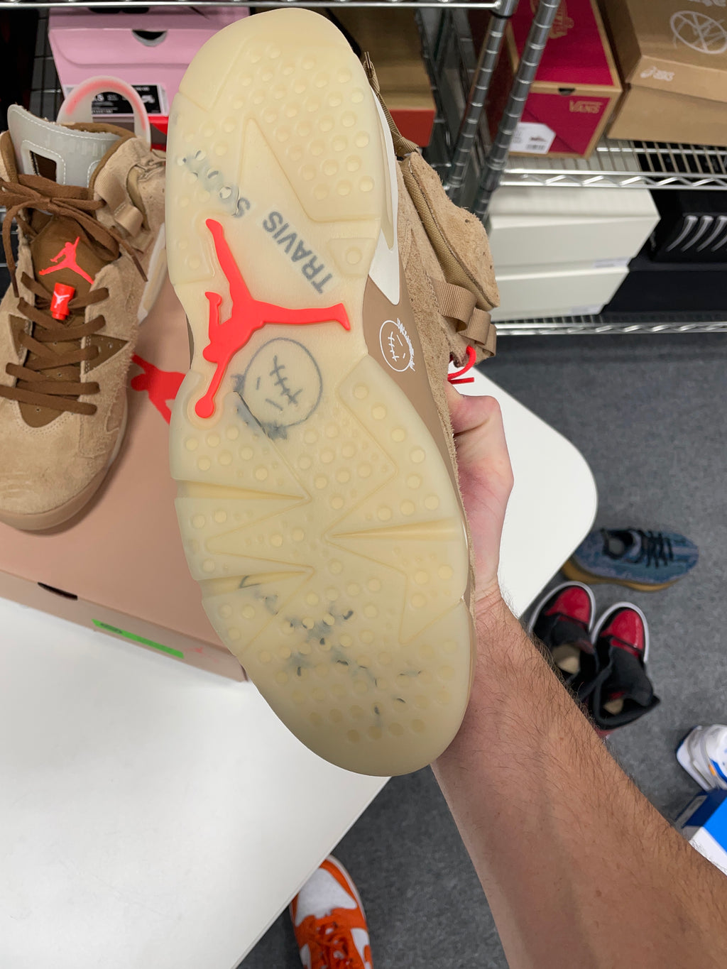 Jordan 6 Retro Travis Scott British Khaki Sz 11
