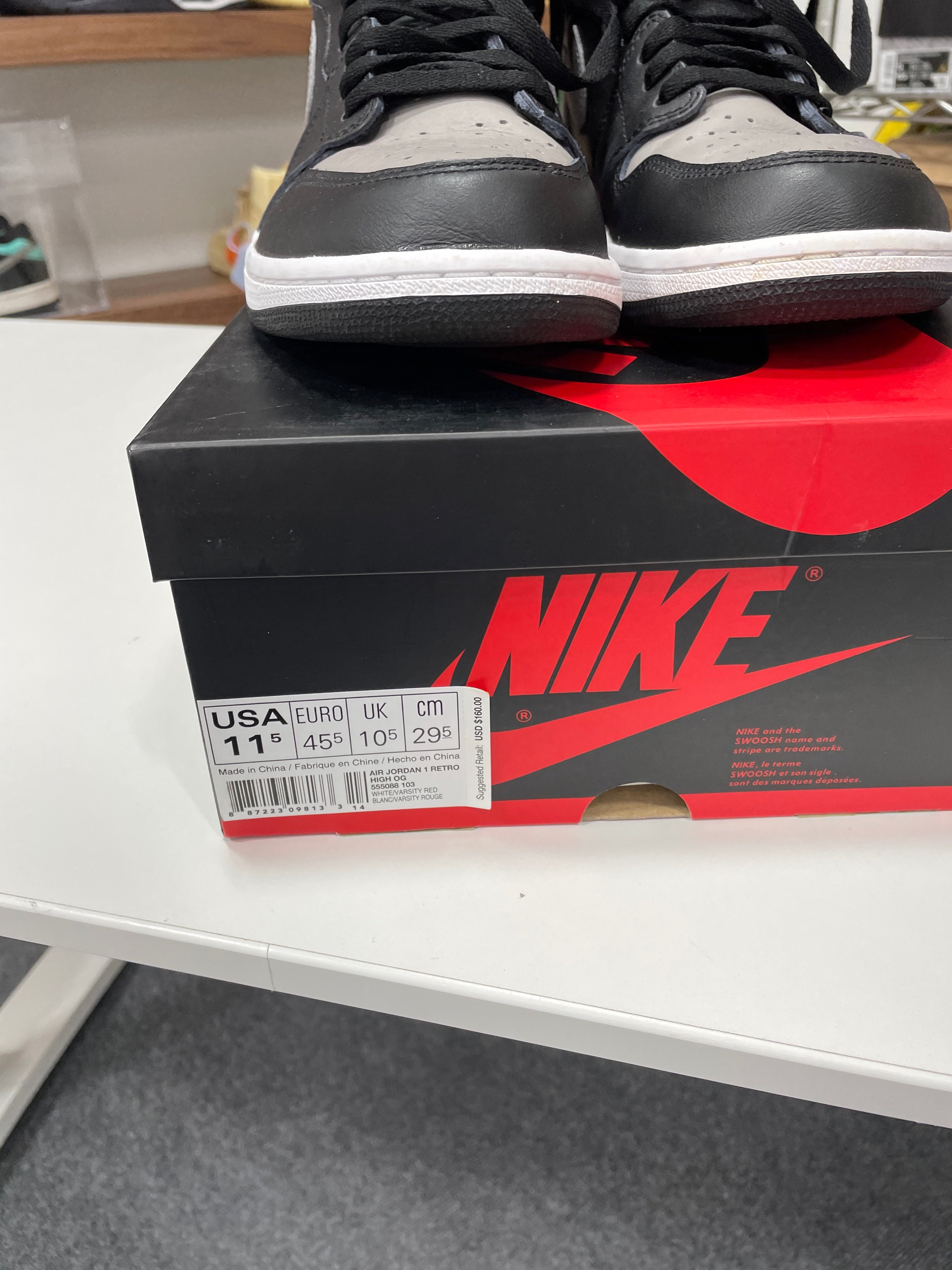 Jordan 1 Retro High Shadow (2018) Sz 11