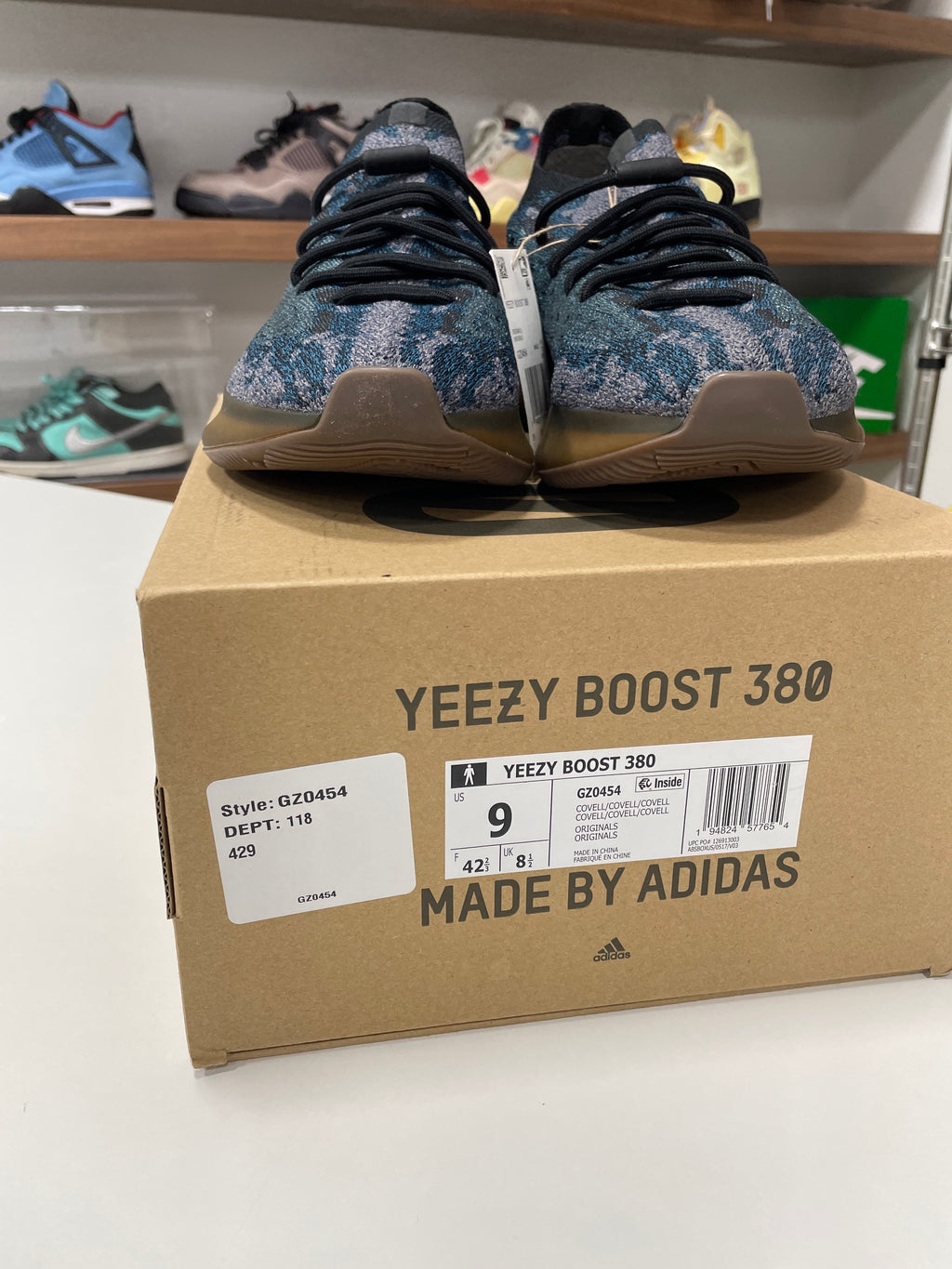 adidas Yeezy Boost 380 Covellite Sz 9