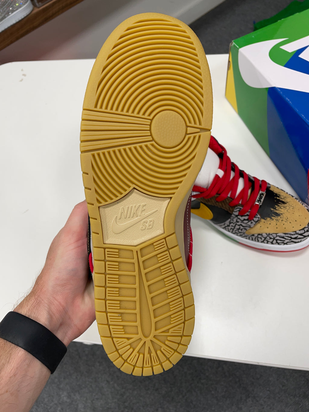 Nike SB Dunk Low What The Paul Sz 10.5 DAMAGED BOX