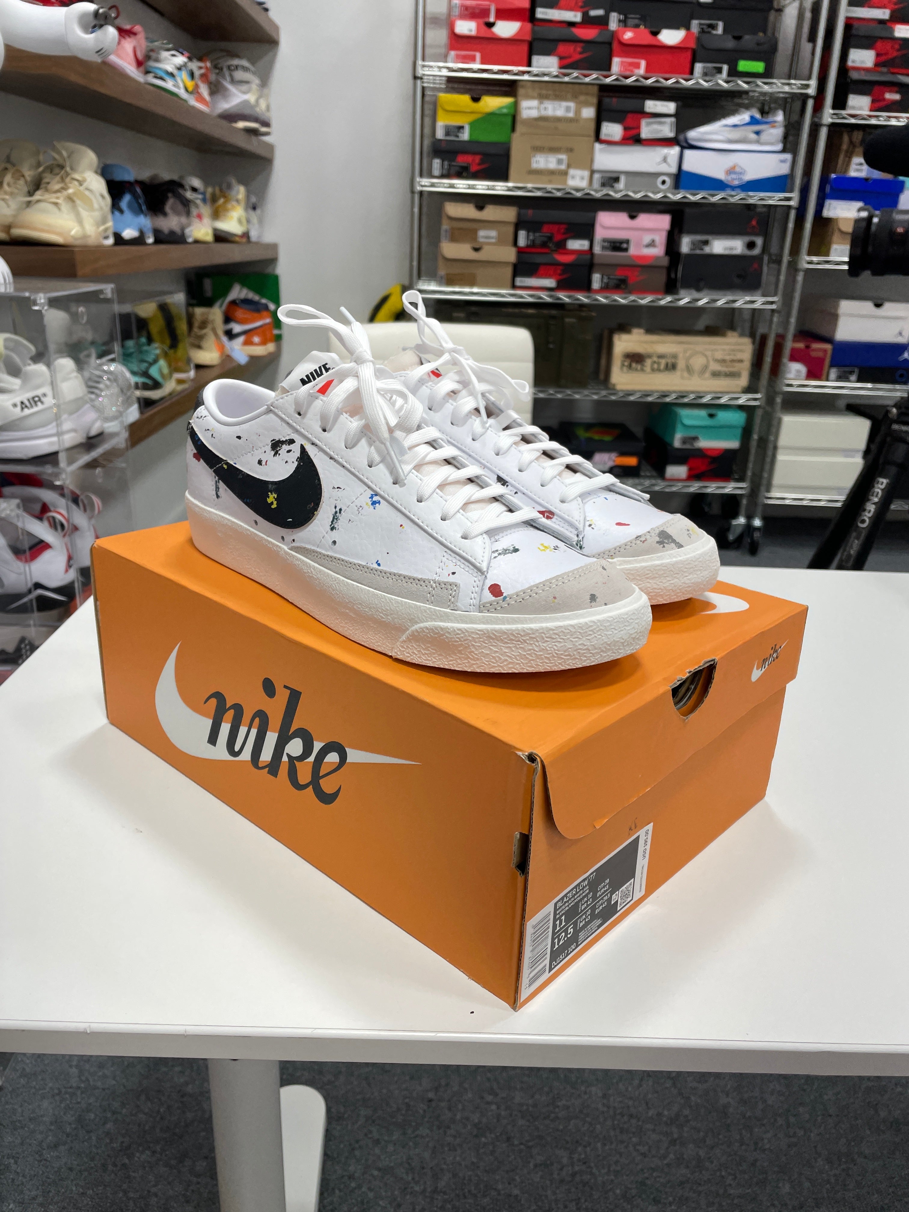 Nike Blazer Low 77 Paint Splatter Sz 11