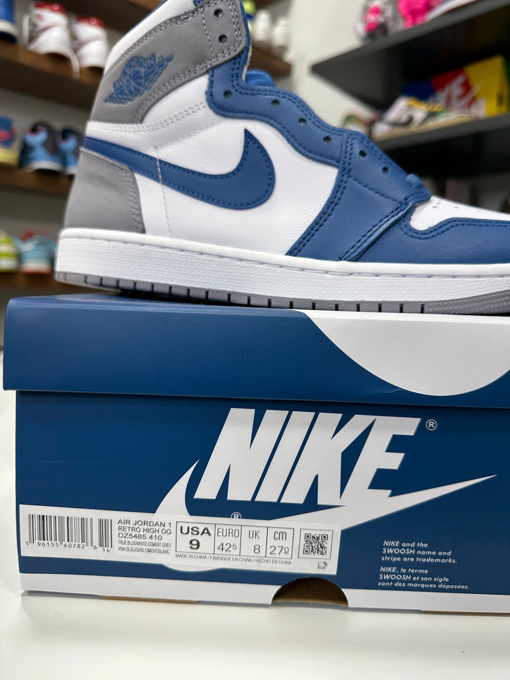 AirJordan 1 High True Blue Sz 9