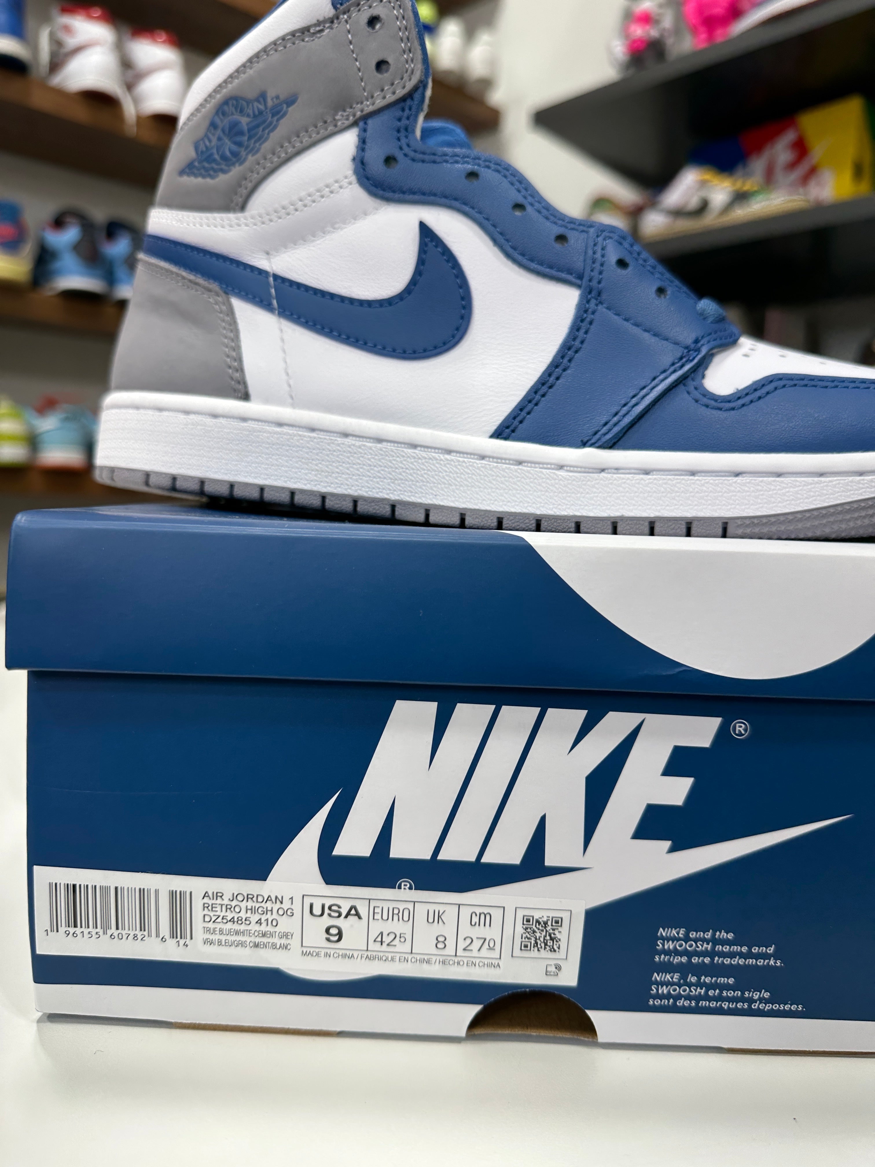 AirJordan 1 High True Blue Sz 9