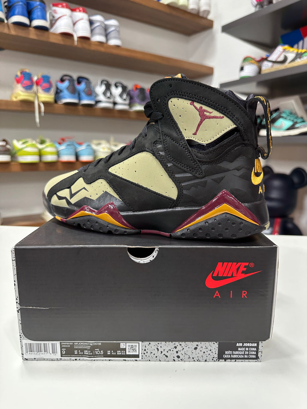 Air Jordan 7 Black Olive Sz 9