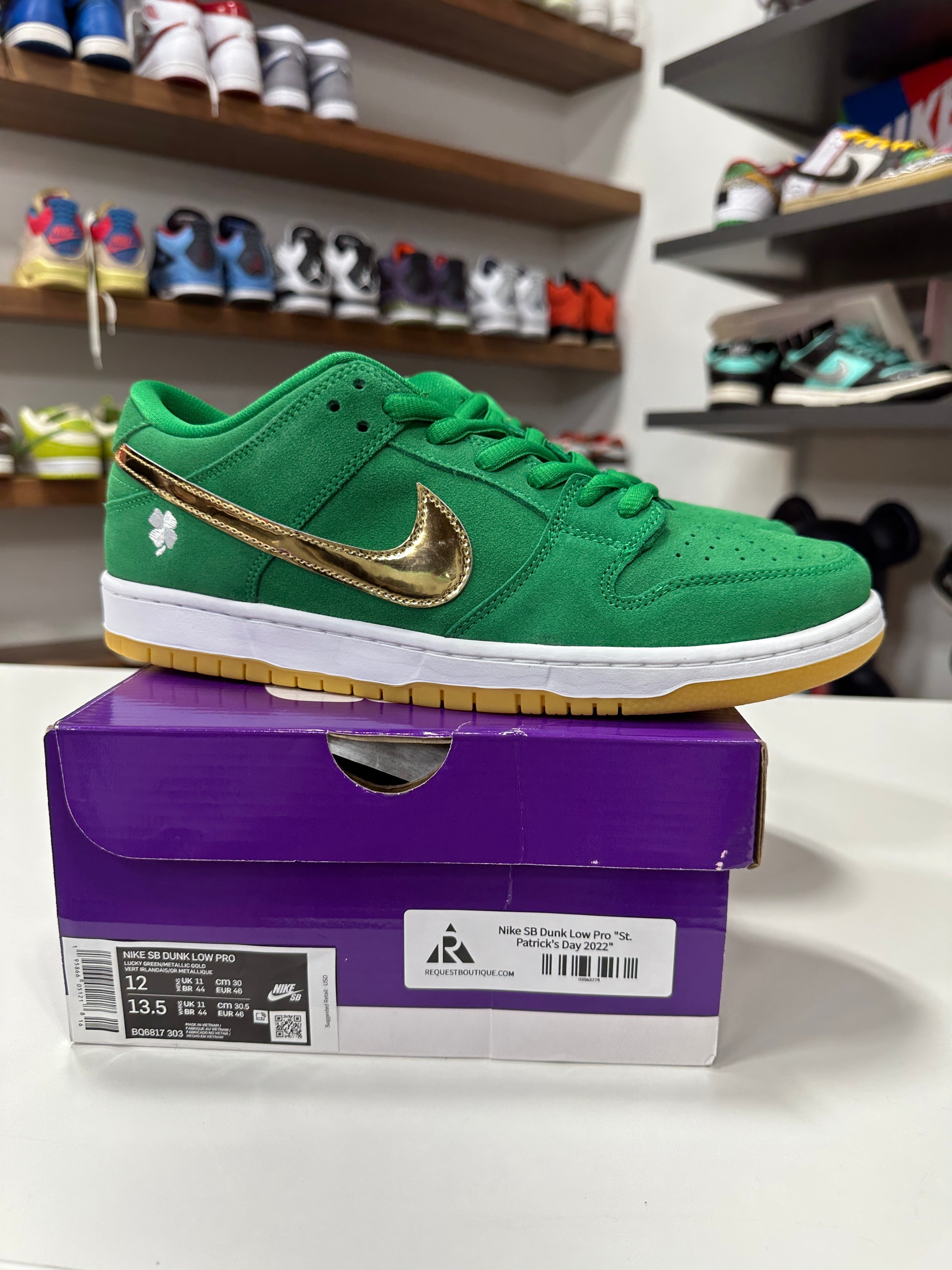 Nike SB Dunk Low Saint Patrick's Day Sz 12