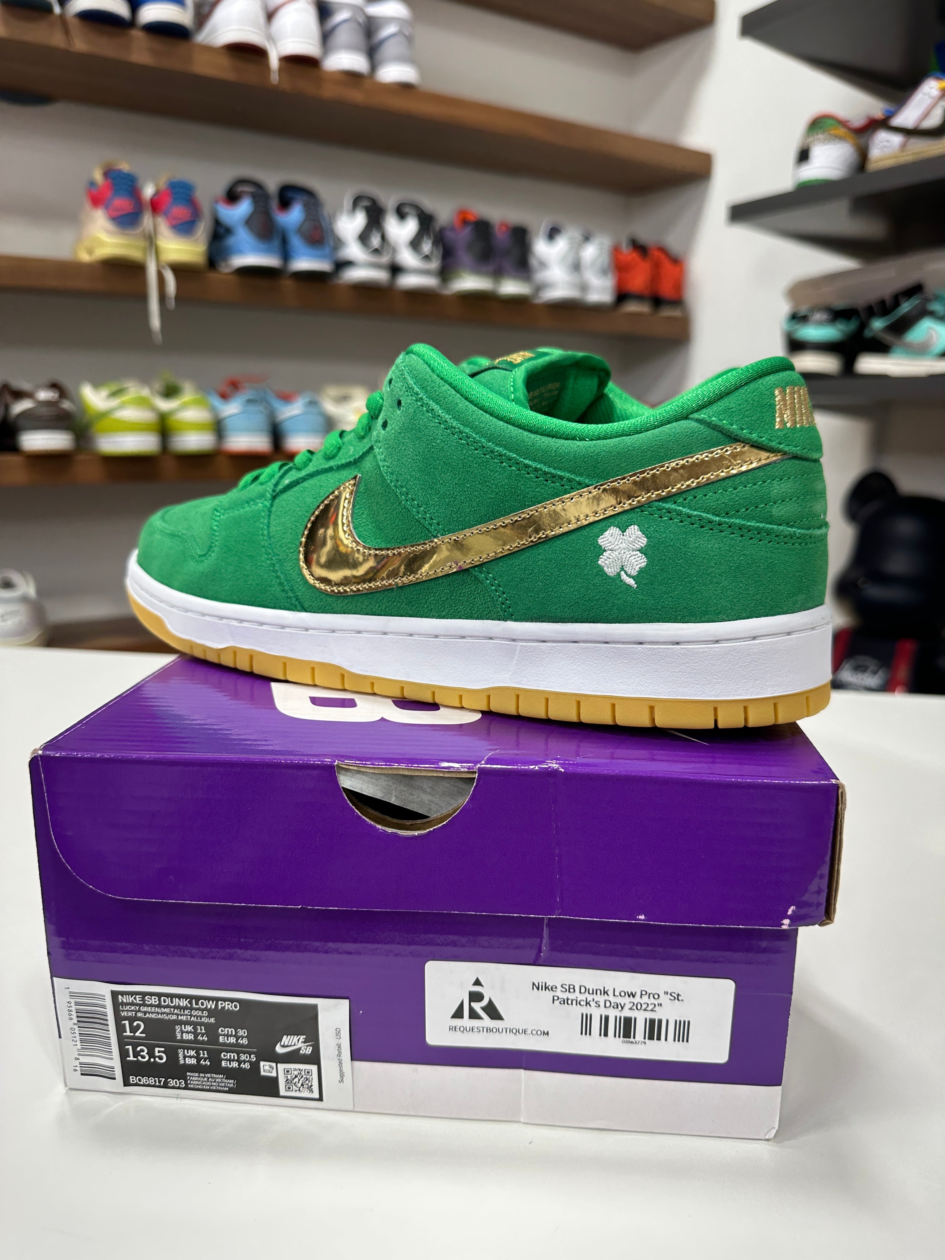 Nike SB Dunk Low Saint Patrick's Day Sz 12