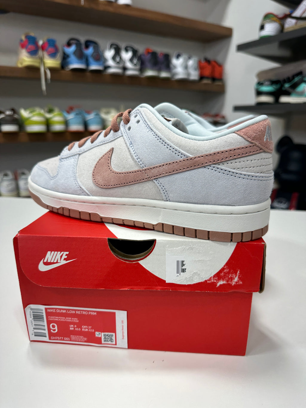 Nike Dunk Low Phantom Fossil Rose Sz 9