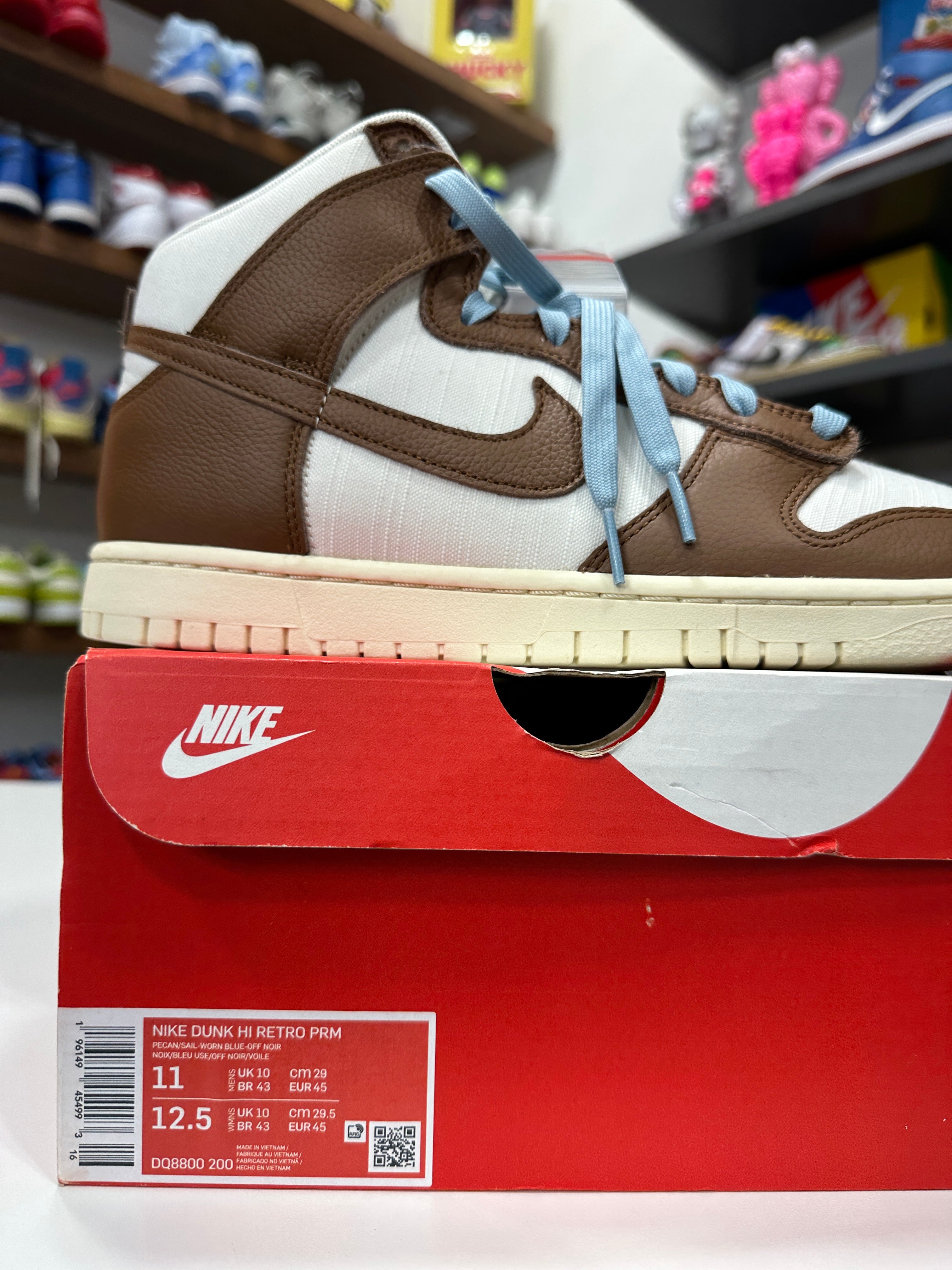 Nike Dunk High Pecan Sail Bleu Sz 11