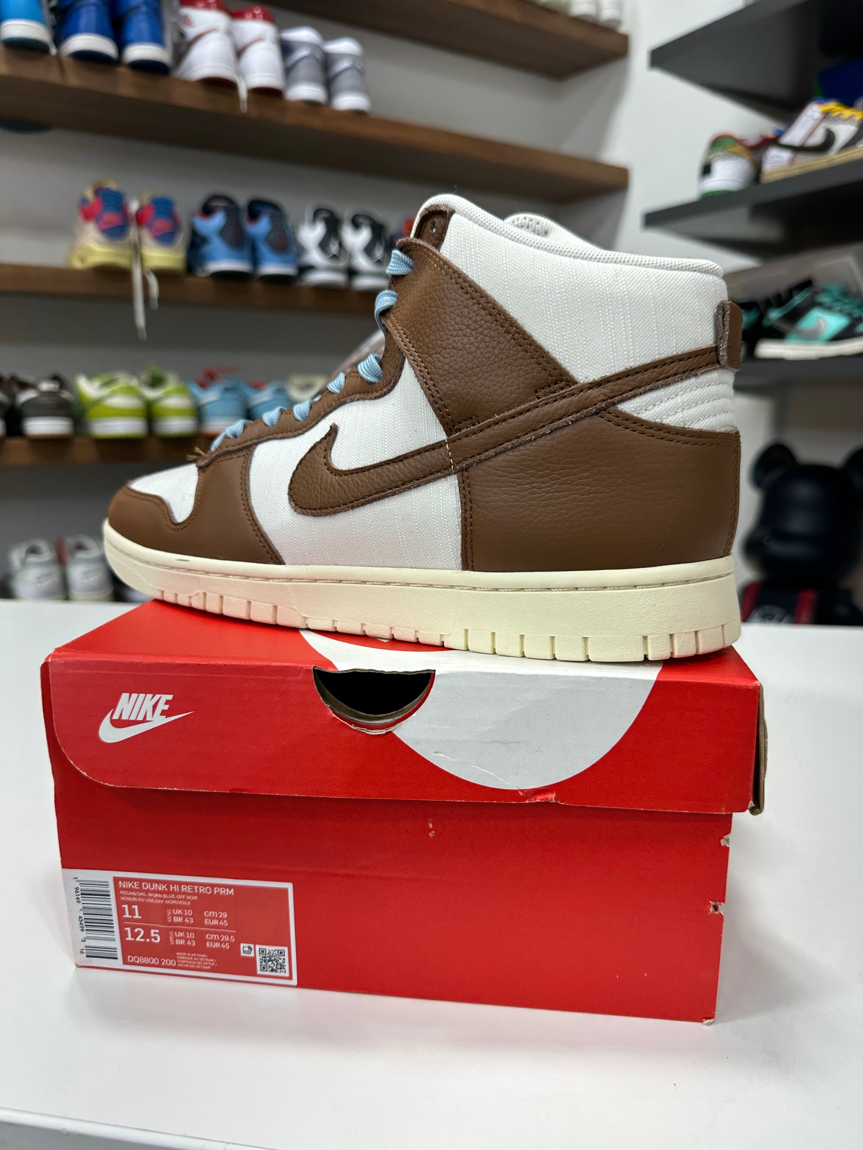 Nike Dunk High Pecan Sail Bleu Sz 11