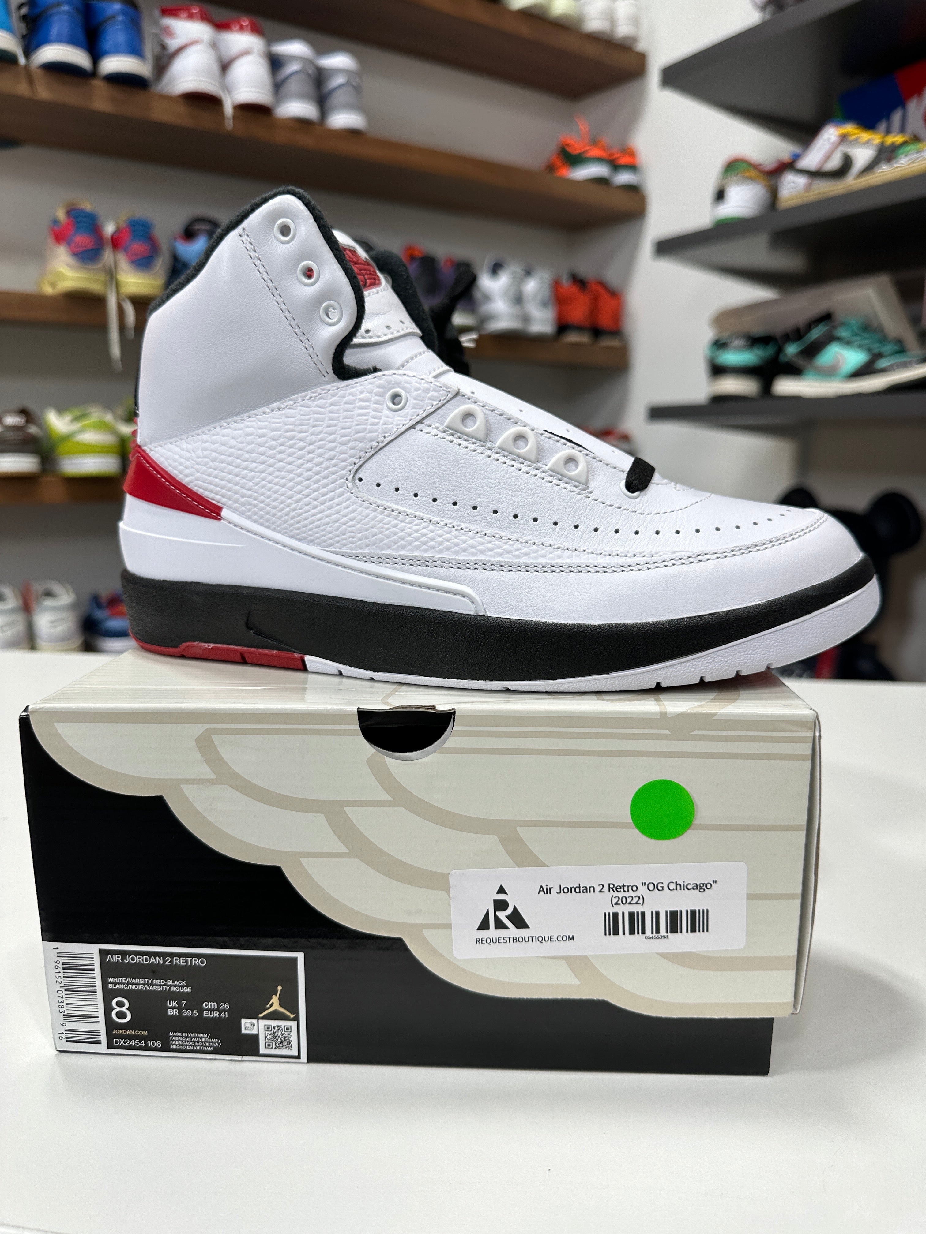 Air Jordan 2 Chicago Sz 8
