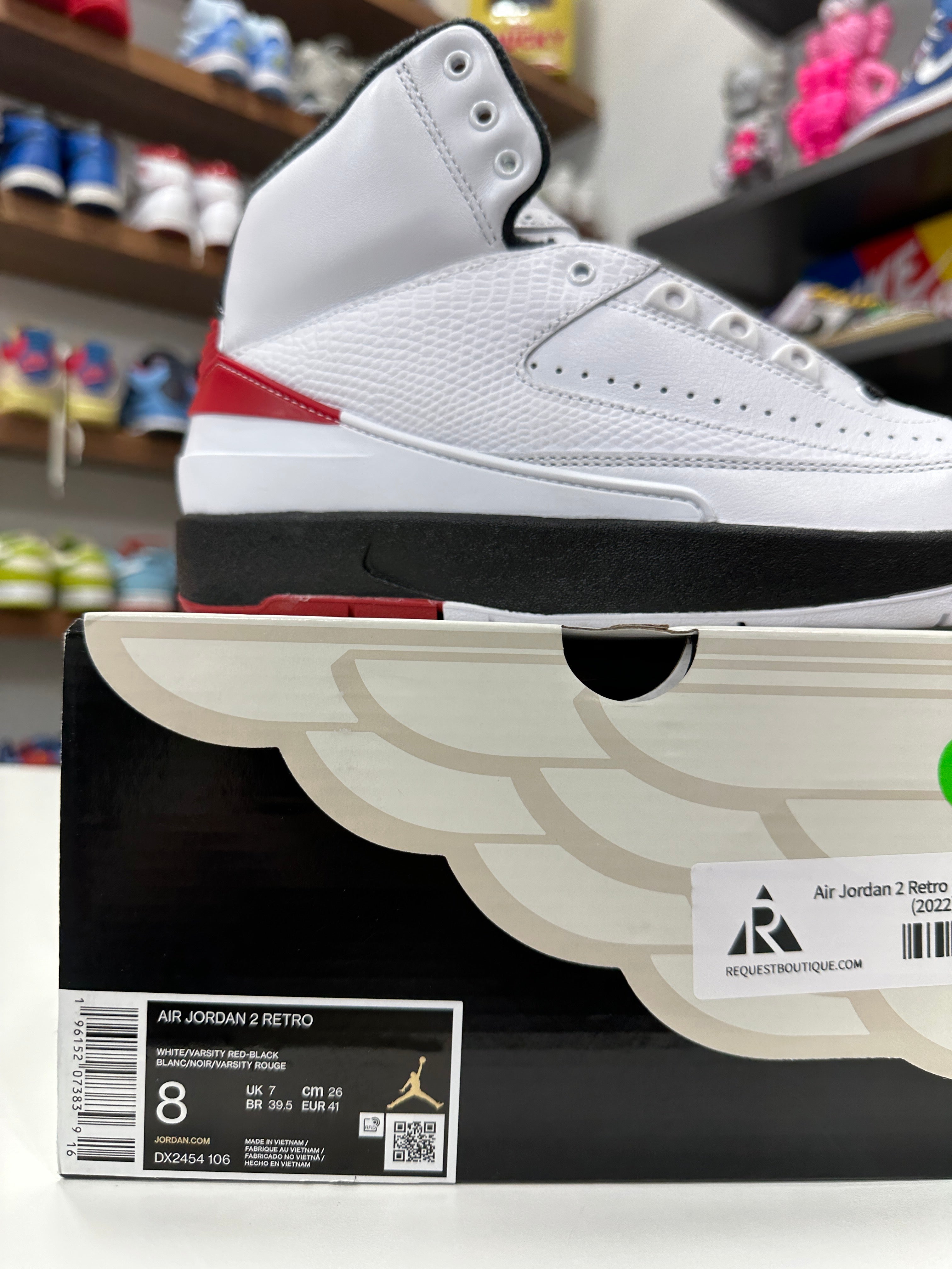 Air Jordan 2 Chicago Sz 8