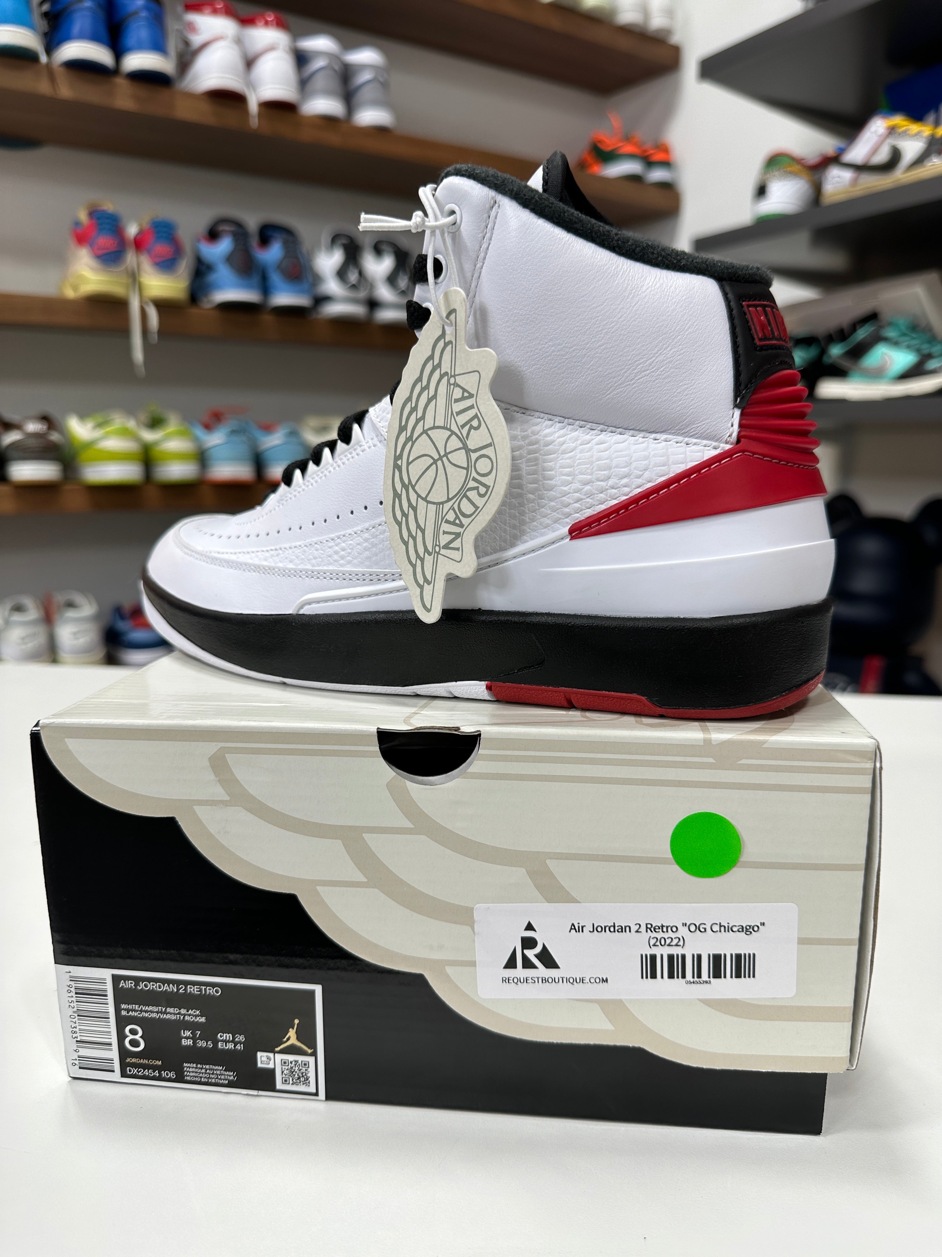 Air Jordan 2 Chicago Sz 8