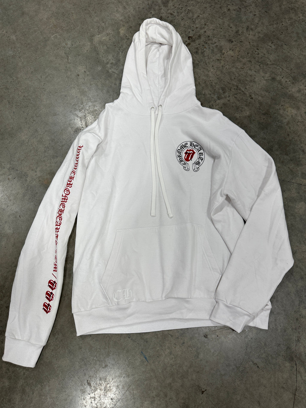 Chrome Hearts Rolling Stones Hoodie Sz L