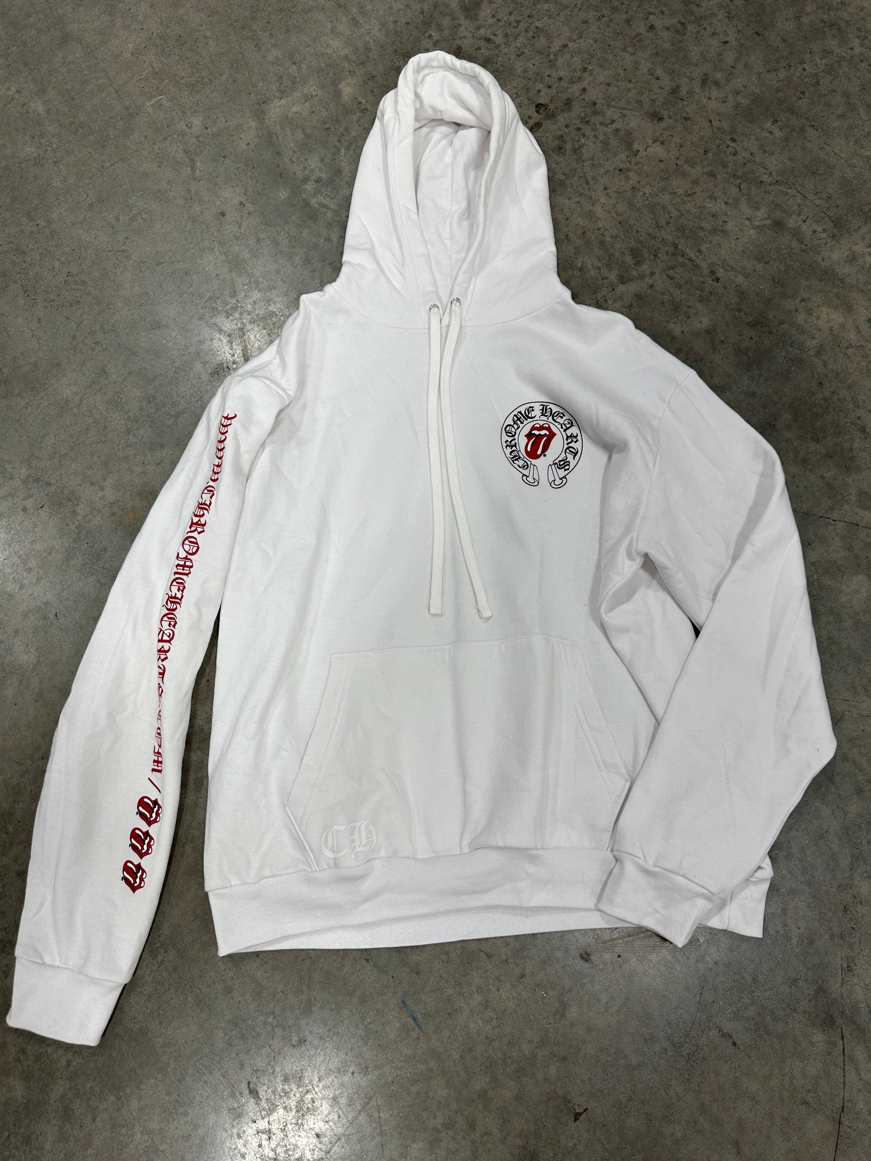 Chrome Hearts Rolling Stones Hoodie Sz L