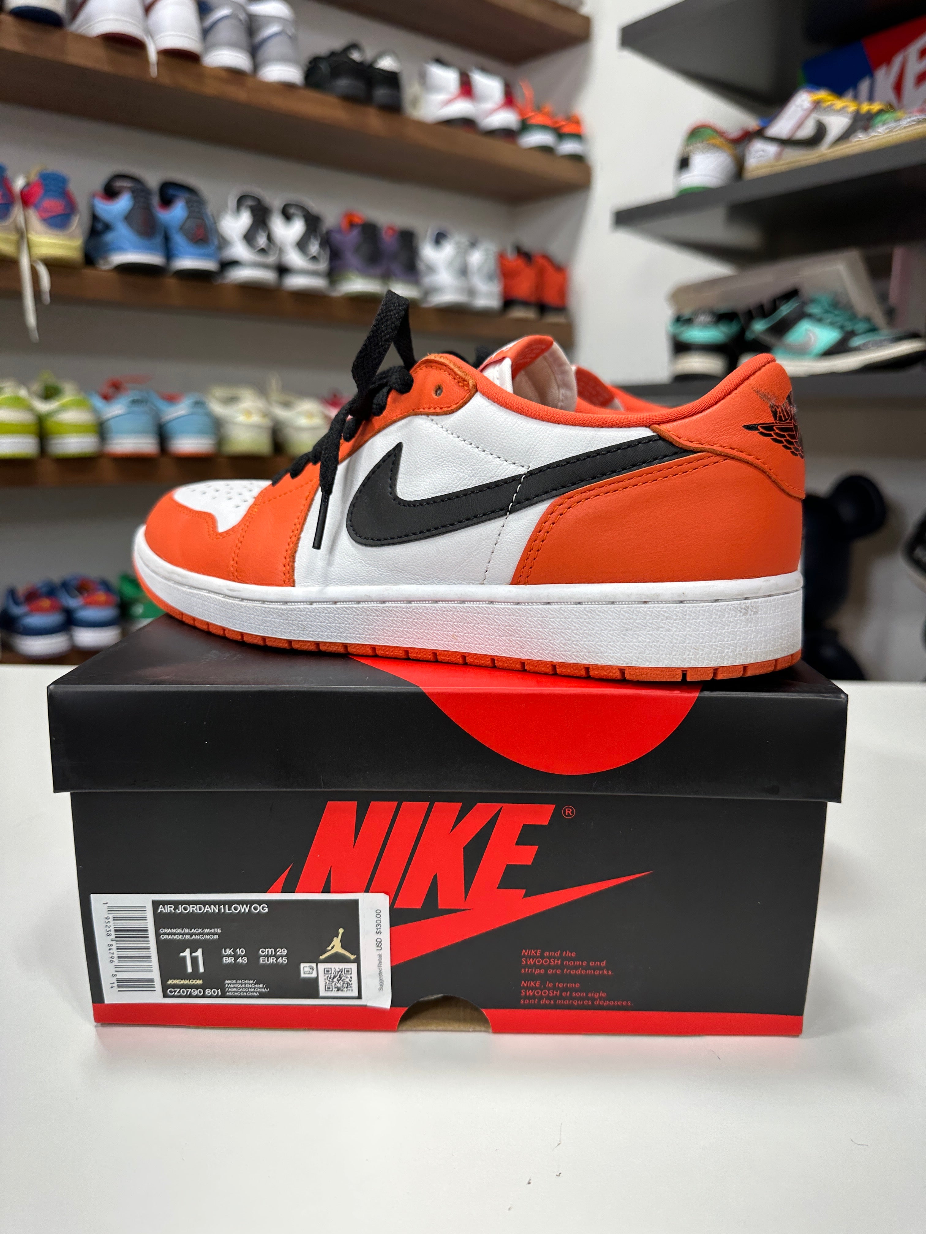 Jordan 1 Low Starfish Sz 11