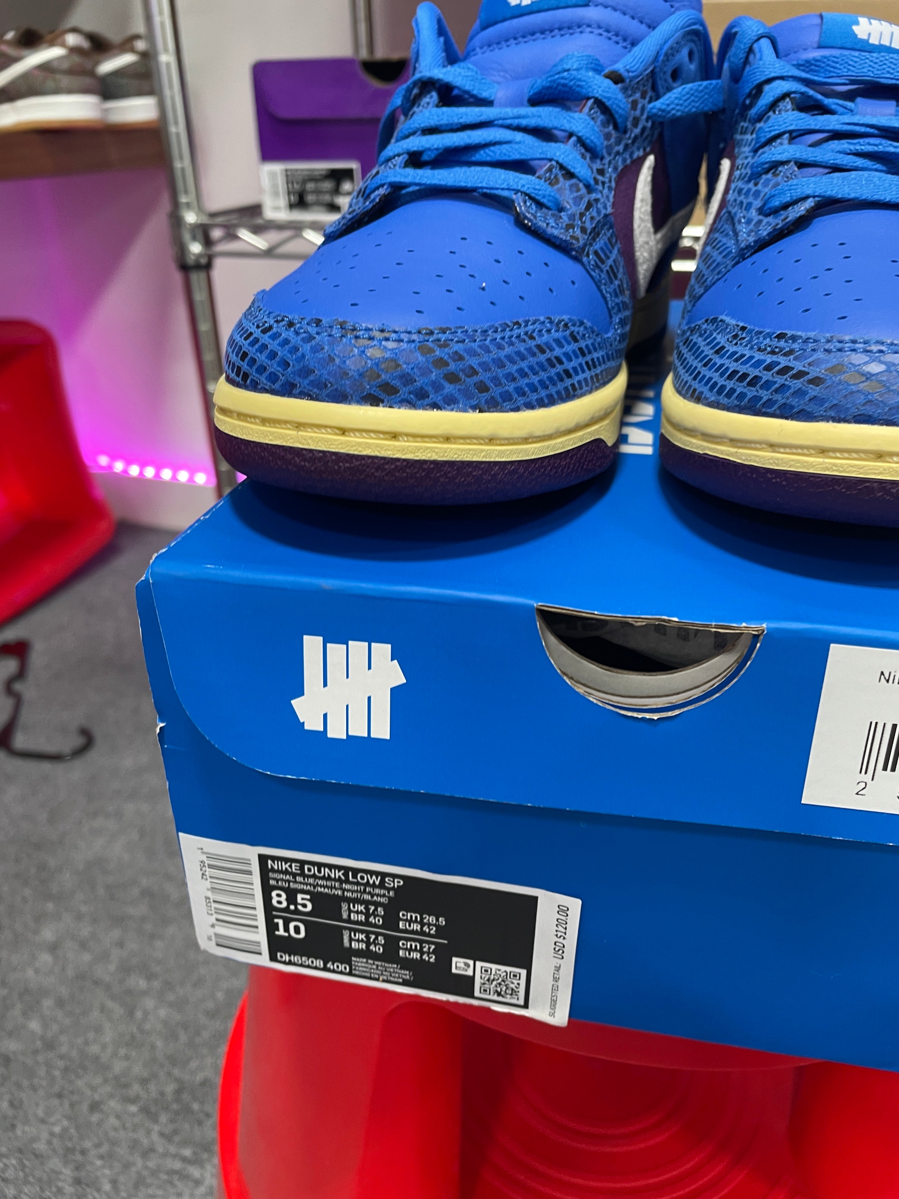 Nike Dunk Low Undefeated 5 On It Dunk vs. AF1 Sz 8.5