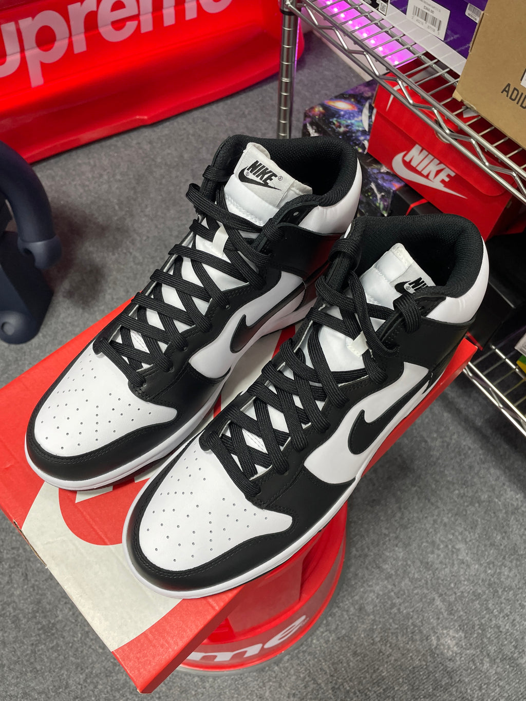 Nike Dunk High Black White (2021) Sz 11.5