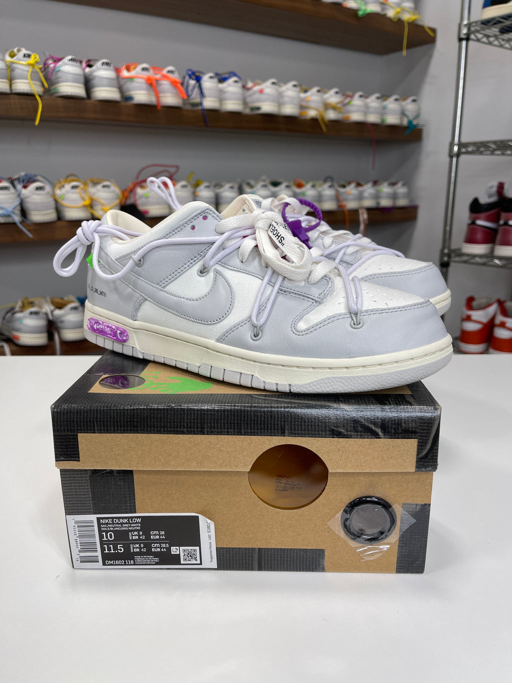 Nike Dunk Low Off-White Lot 3/50 - Sz 10