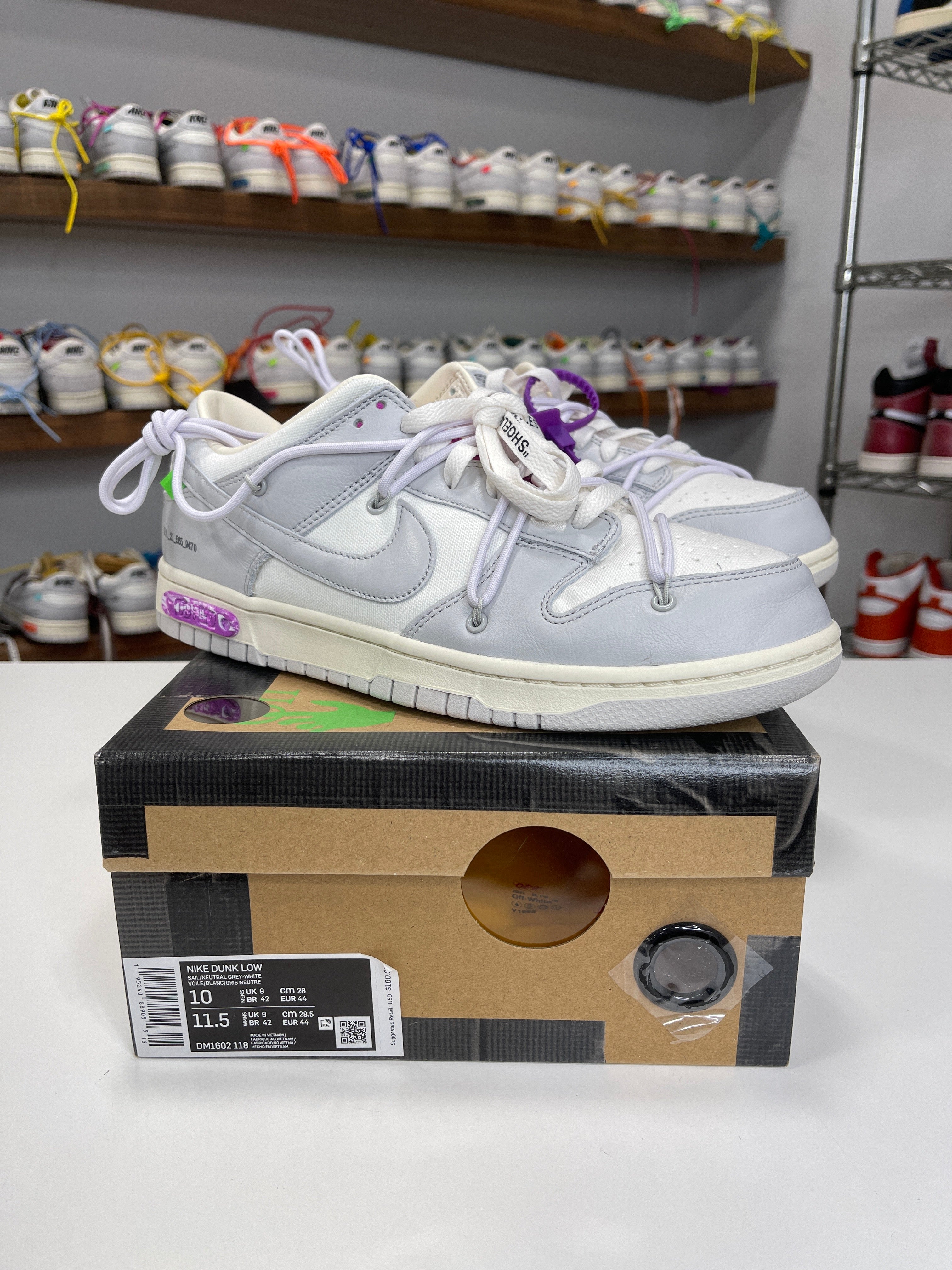 Nike Dunk Low Off-White Lot 3/50 - Sz 10