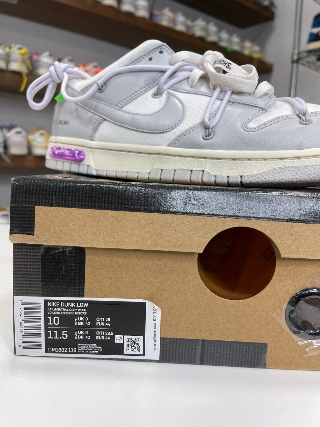 Nike Dunk Low Off-White Lot 3/50 - Sz 10