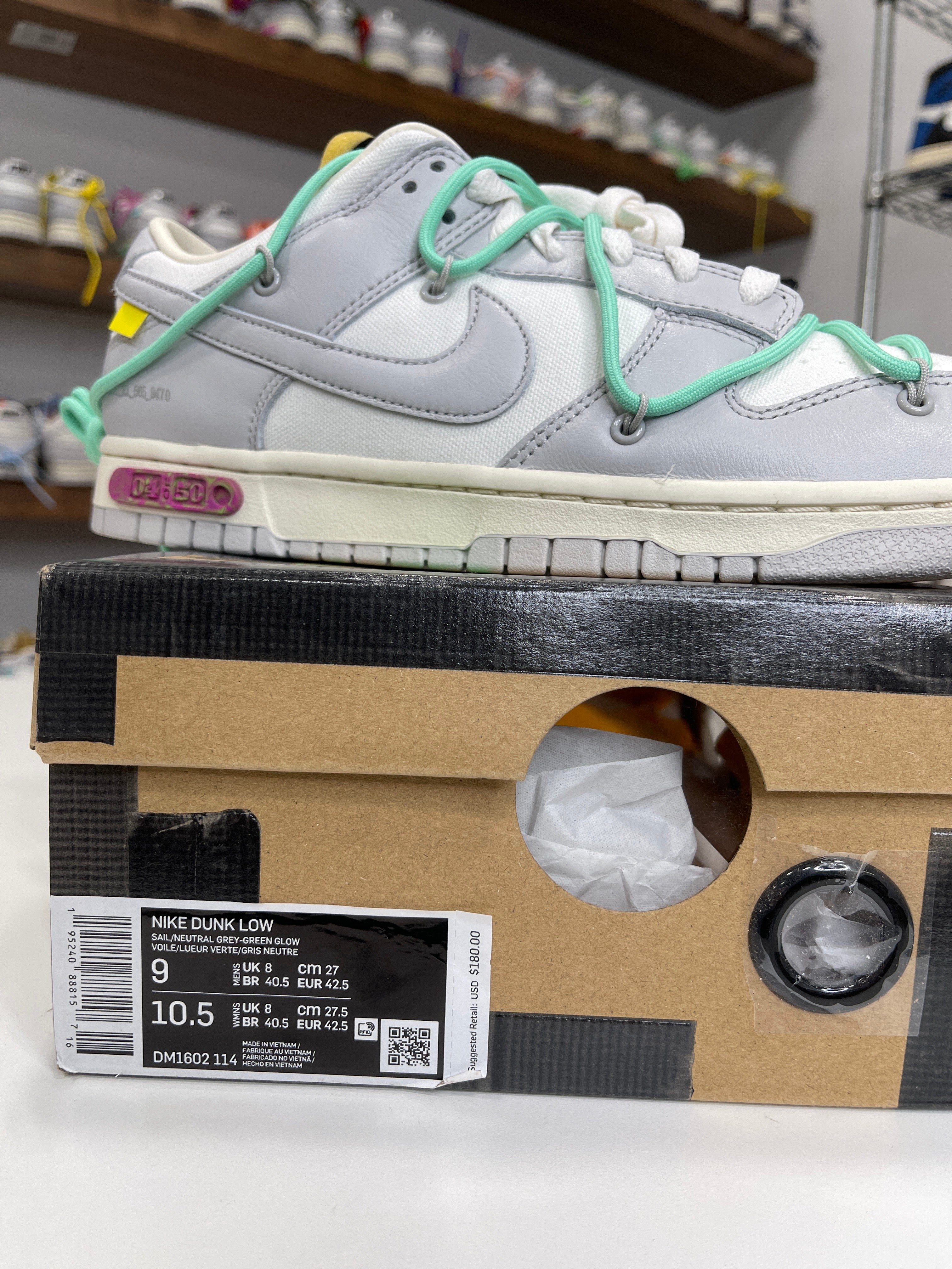 Nike Dunk Low Off-White Lot 4/50 - Sz 9