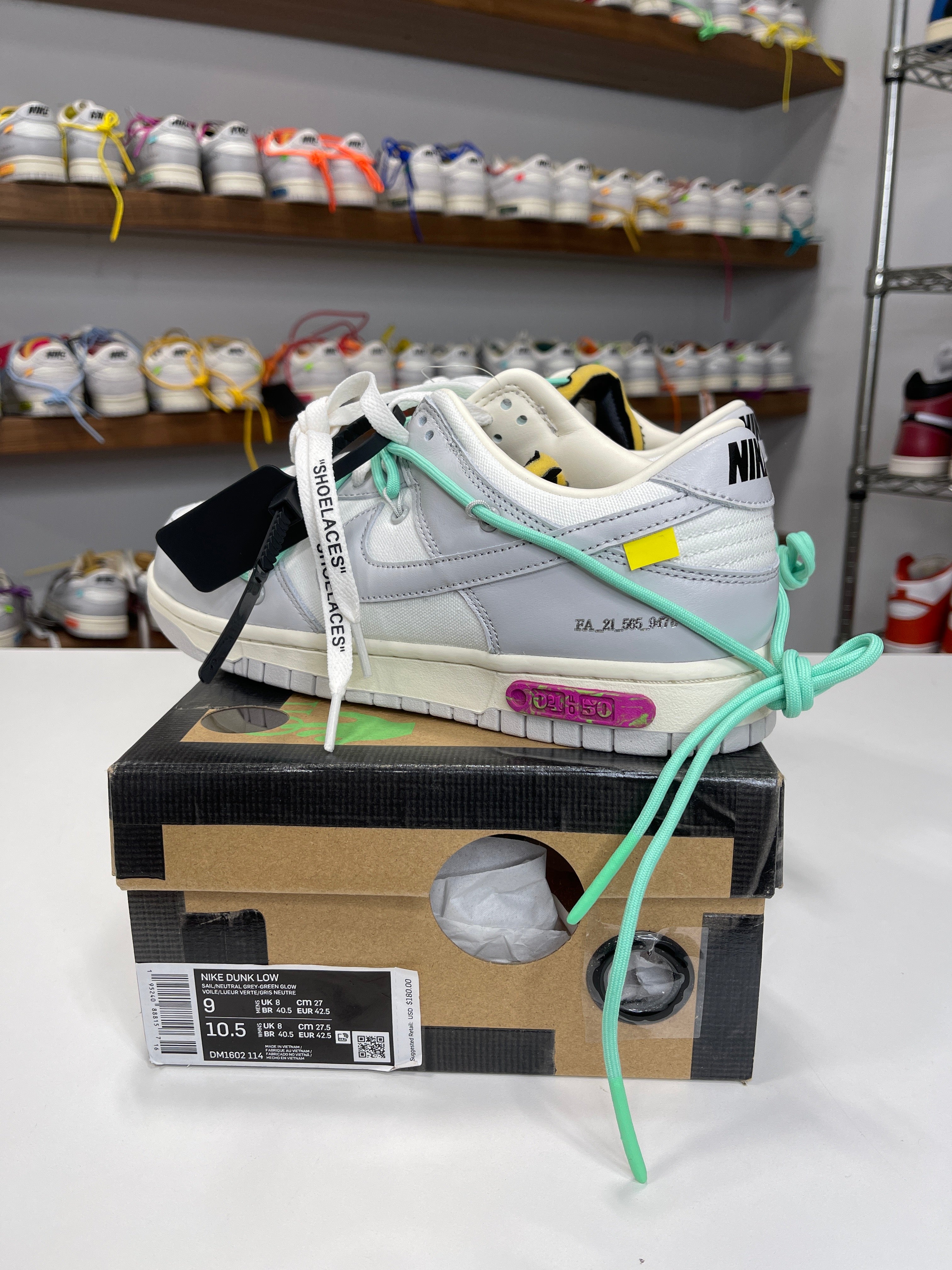Nike Dunk Low Off-White Lot 4/50 - Sz 9