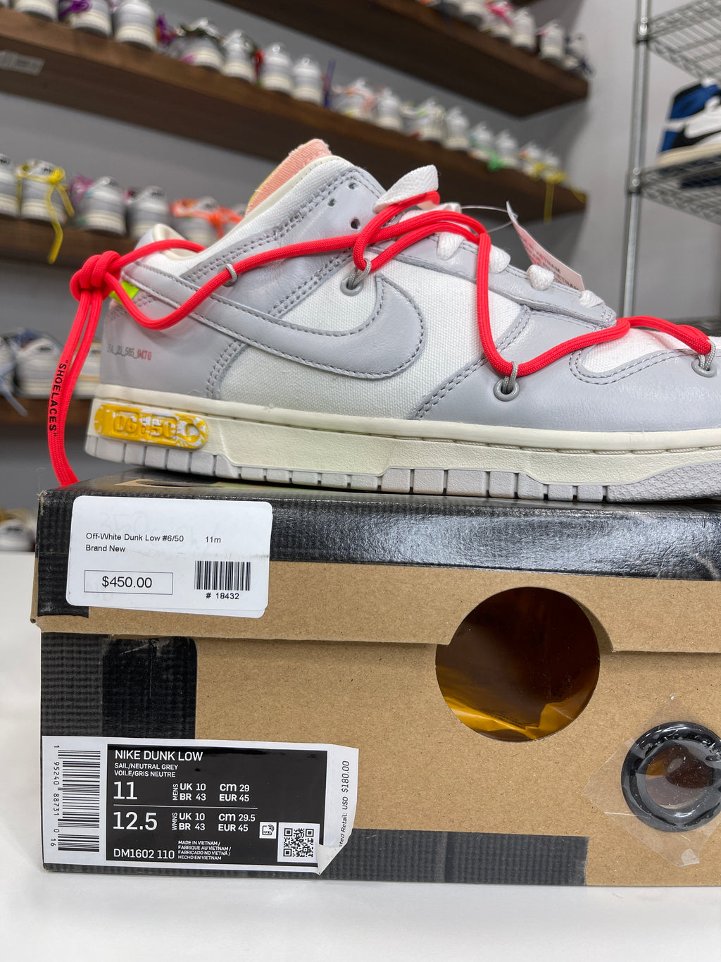 Nike Dunk Low Off-White Lot 6/50 - Sz 11