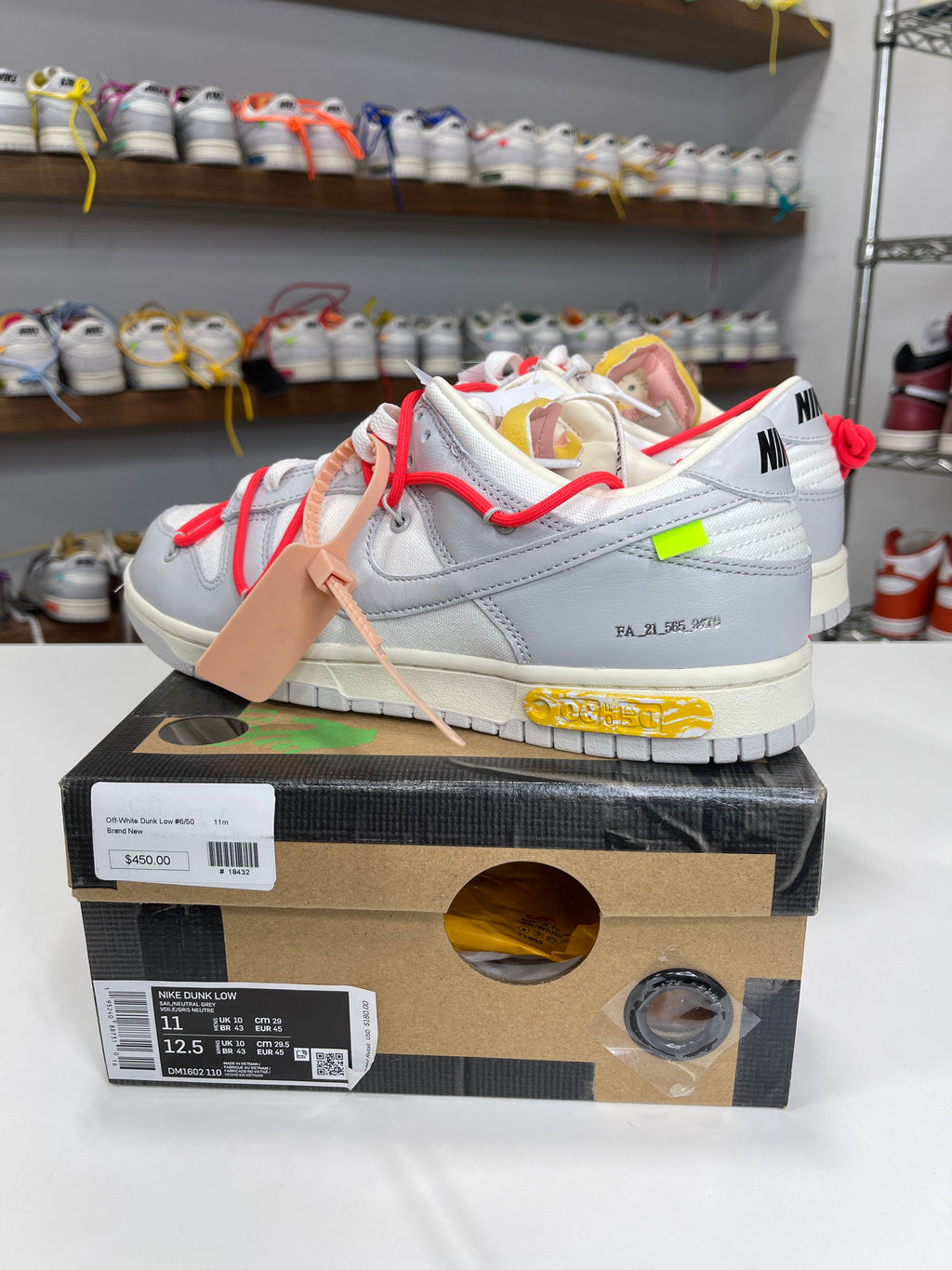 Nike Dunk Low Off-White Lot 6/50 - Sz 11