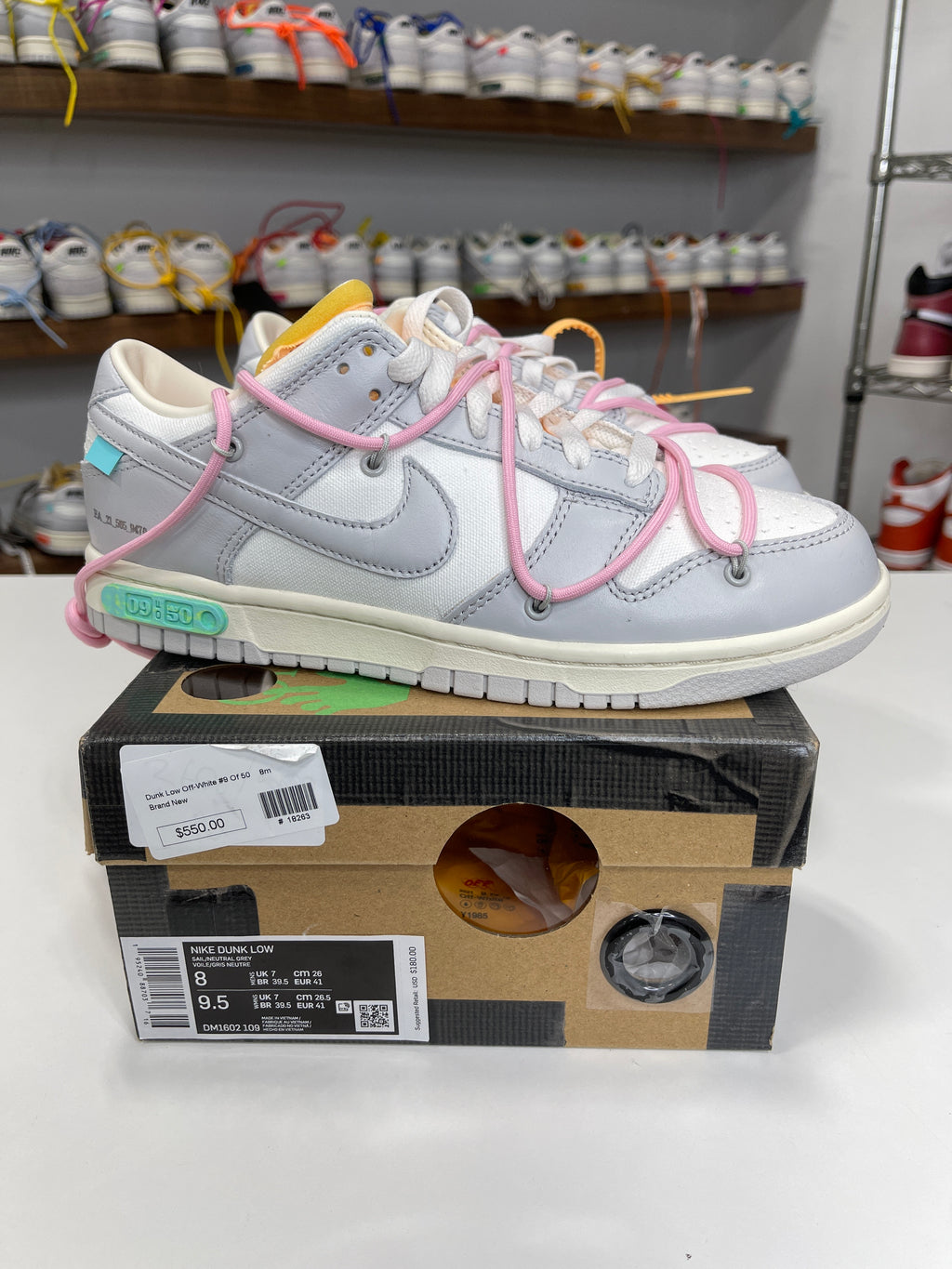 Nike Dunk Low Off-White Lot 9/50 - Sz 8
