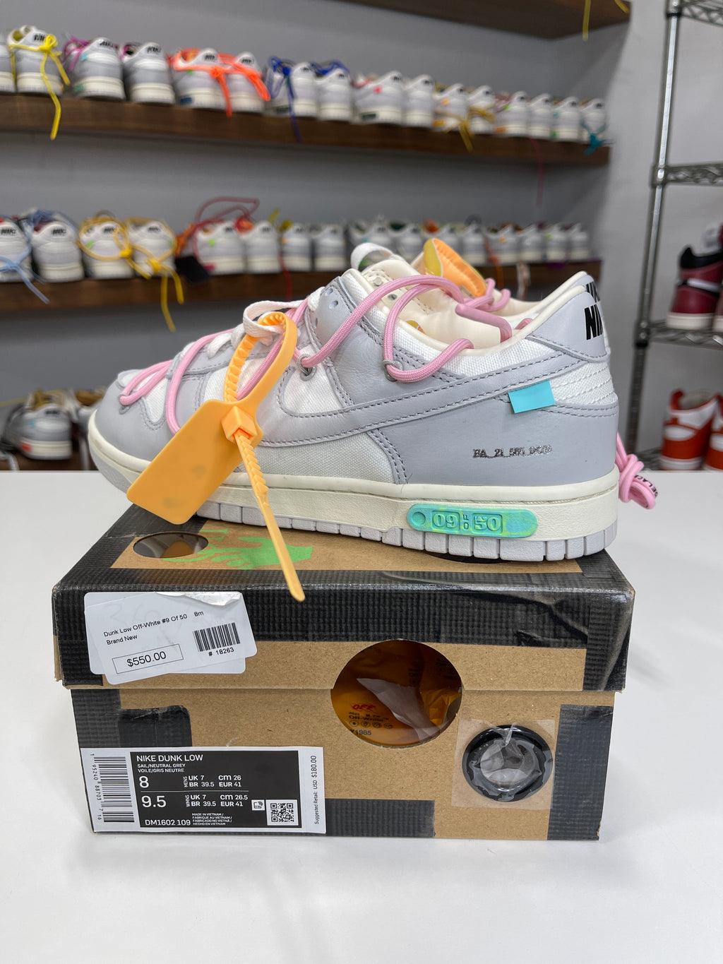 Nike Dunk Low Off-White Lot 9/50 - Sz 8