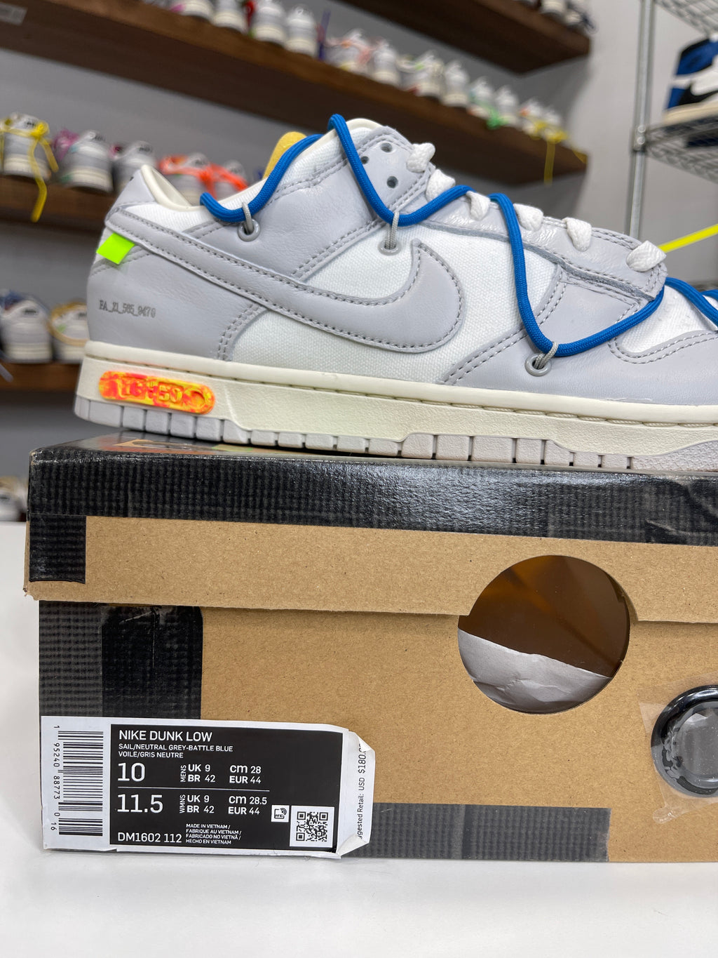 Nike Dunk Low Off-White Lot 10/50 - Sz 10